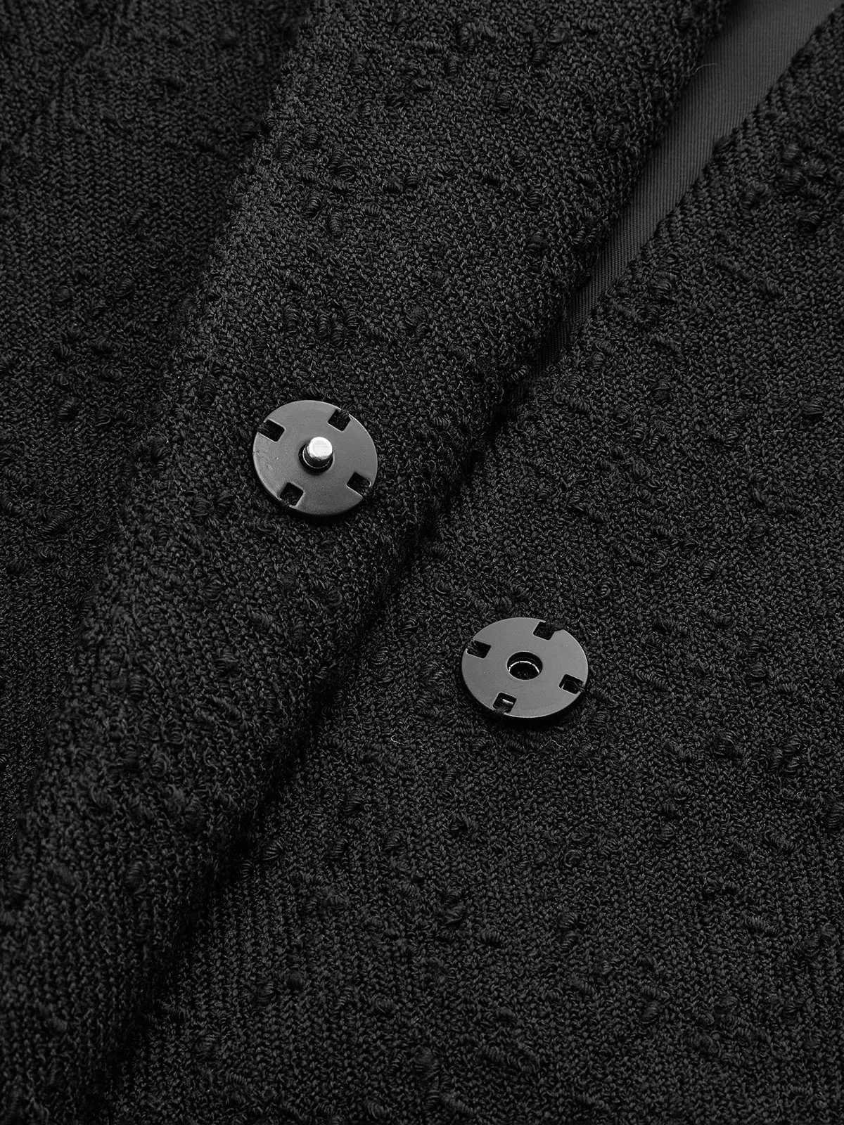 Textured Blazer with Floral Buckle Belt sold by COMMENSE product image thumbnail 4