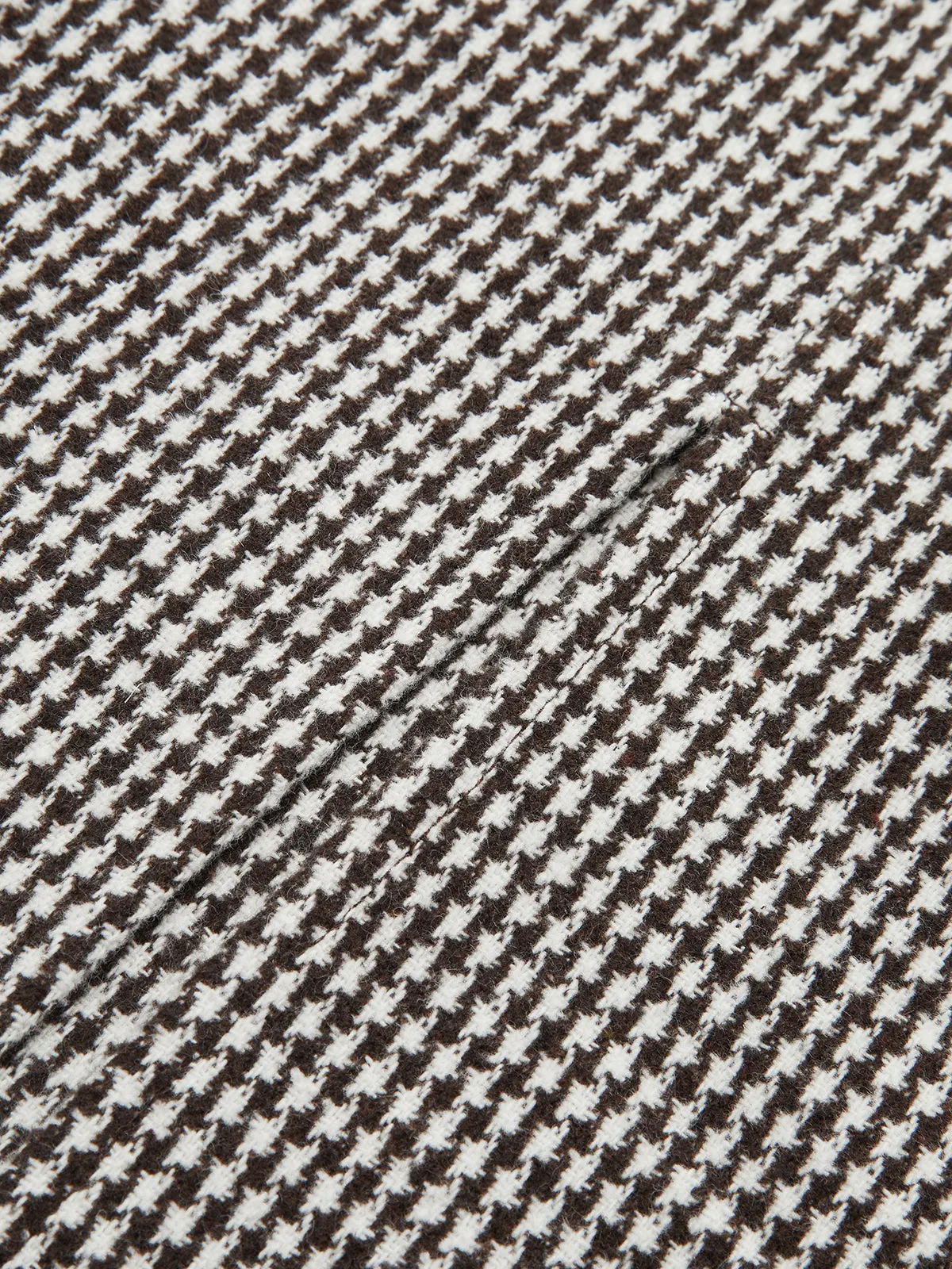 Houndstooth Tweed Belted Midi Skirt sold by COMMENSE product image thumbnail 4