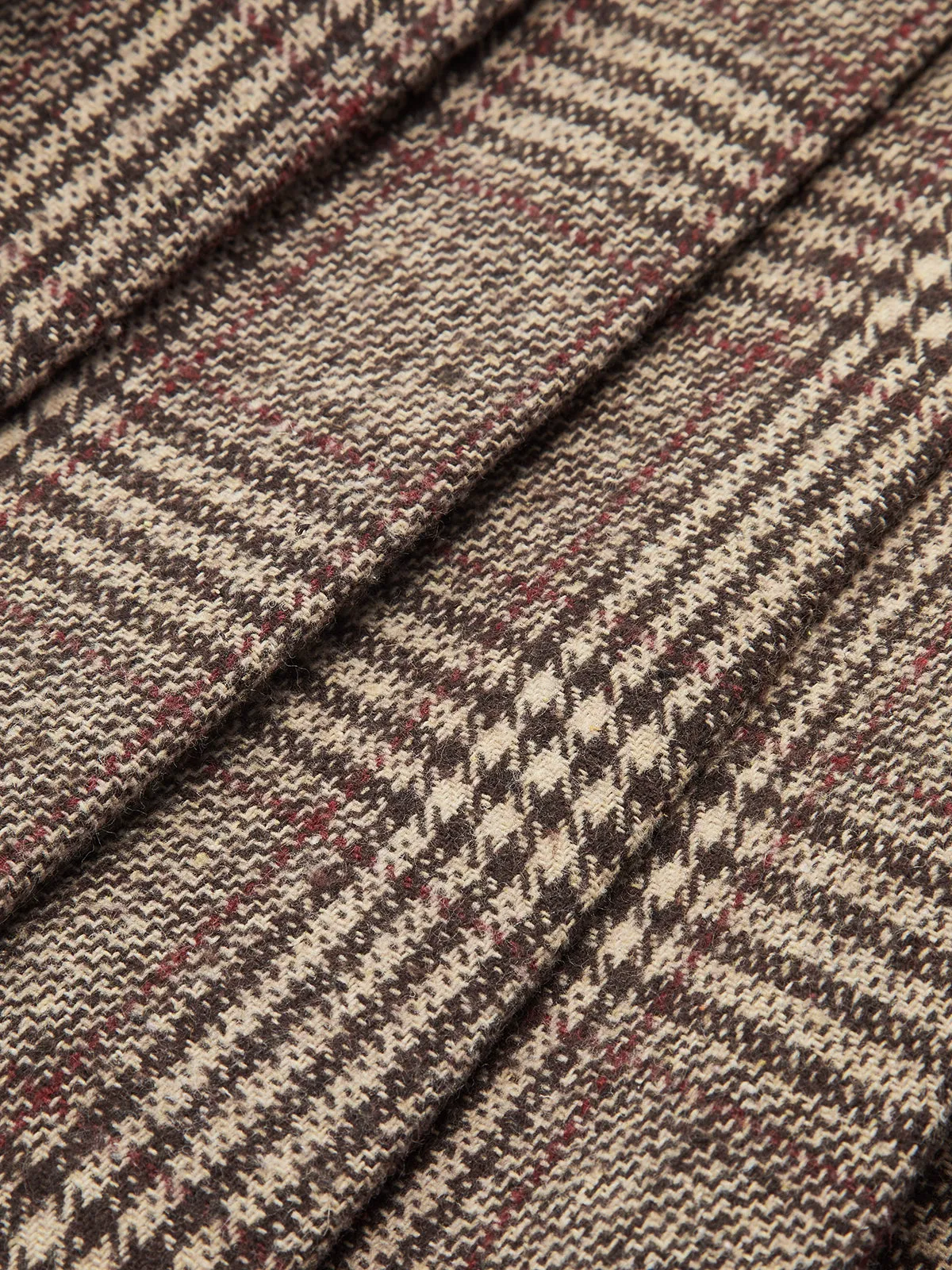 Double Belt Plaid Pleated Mini Skirt sold by COMMENSE product image thumbnail 4