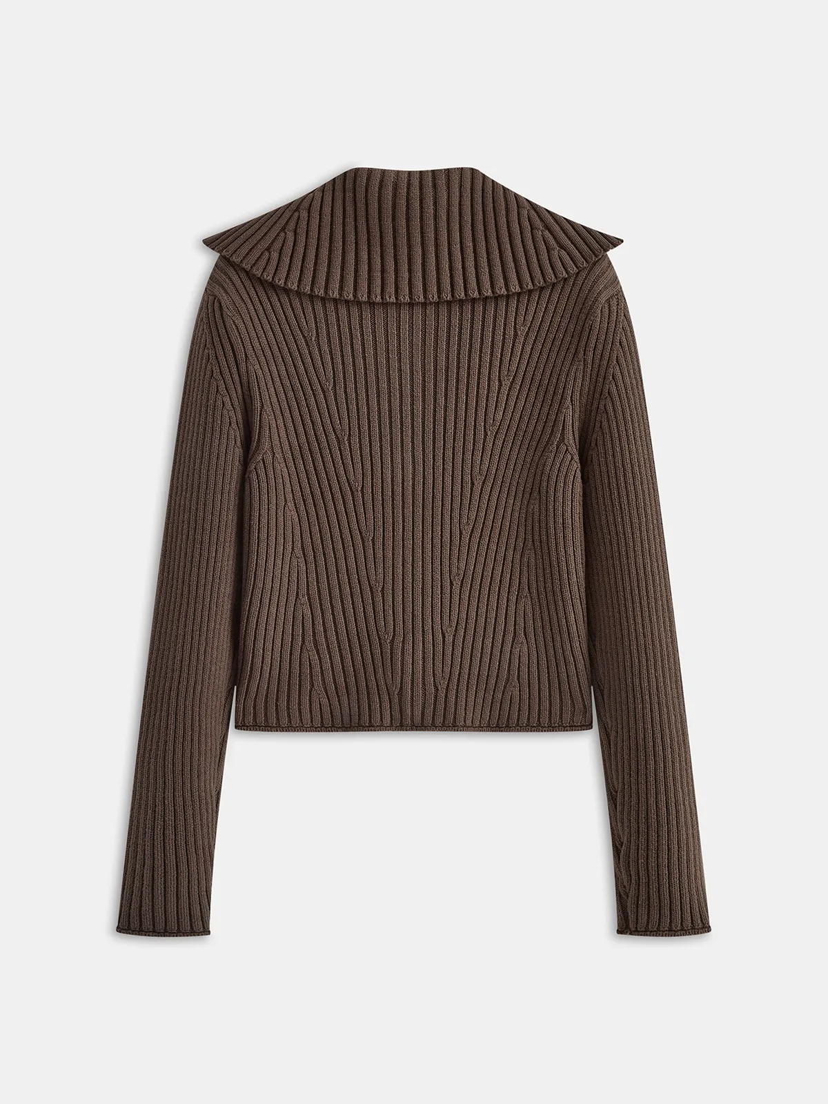 Shawl Collar Button Ribbed Cardigan sold by COMMENSE product image thumbnail 2