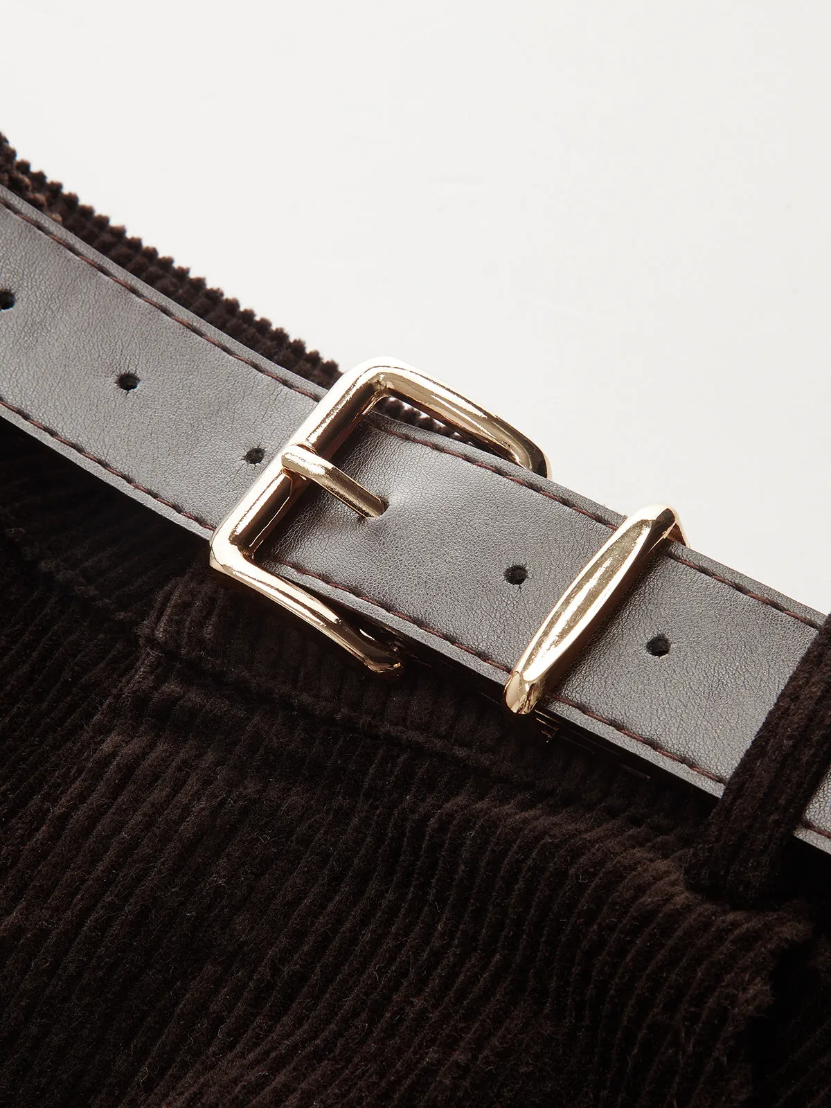 Belted Corduroy Wide-Leg Pants sold by COMMENSE product image thumbnail 4