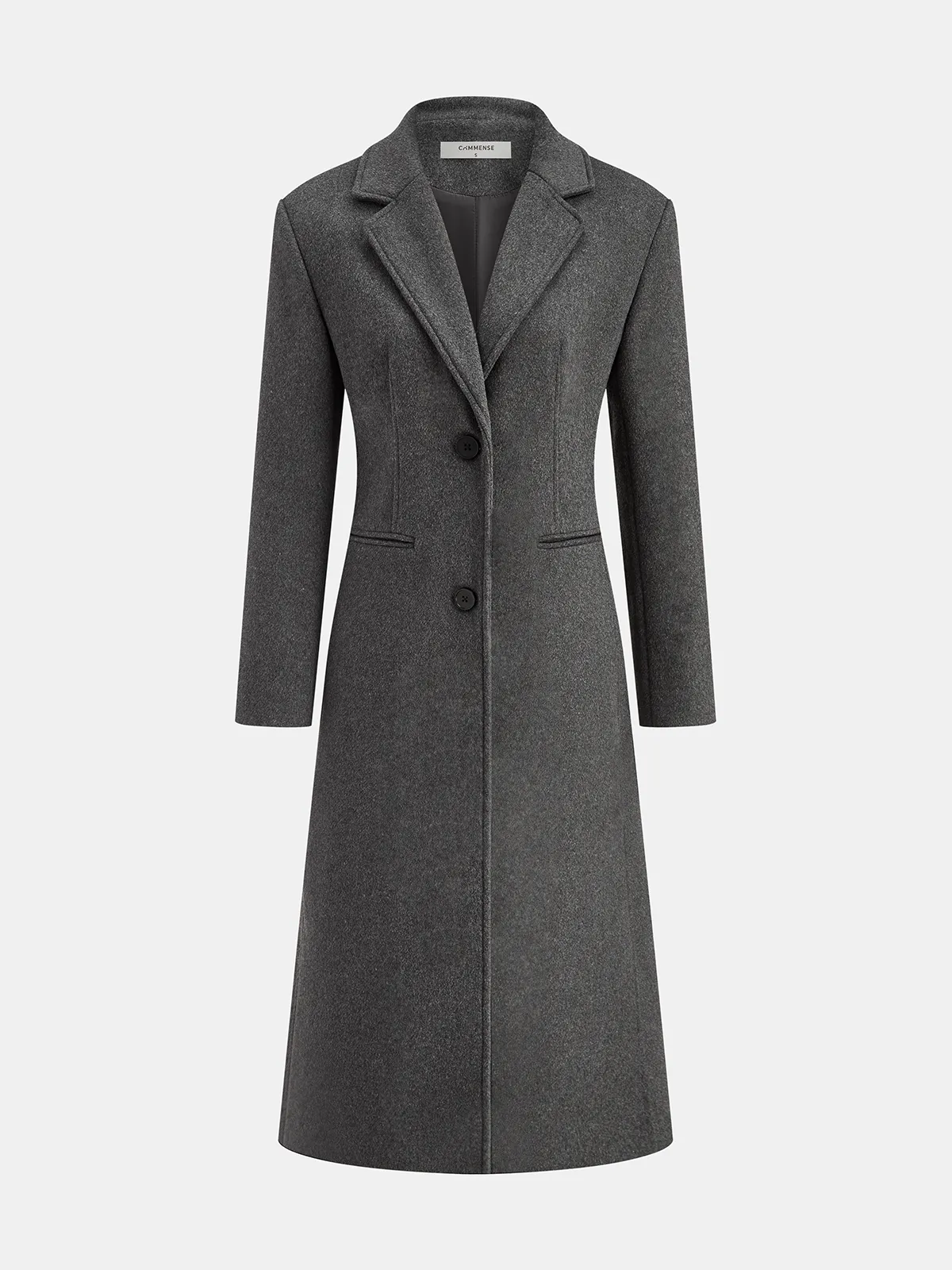 Tailored Wool Blend Longline Coat sold by COMMENSE