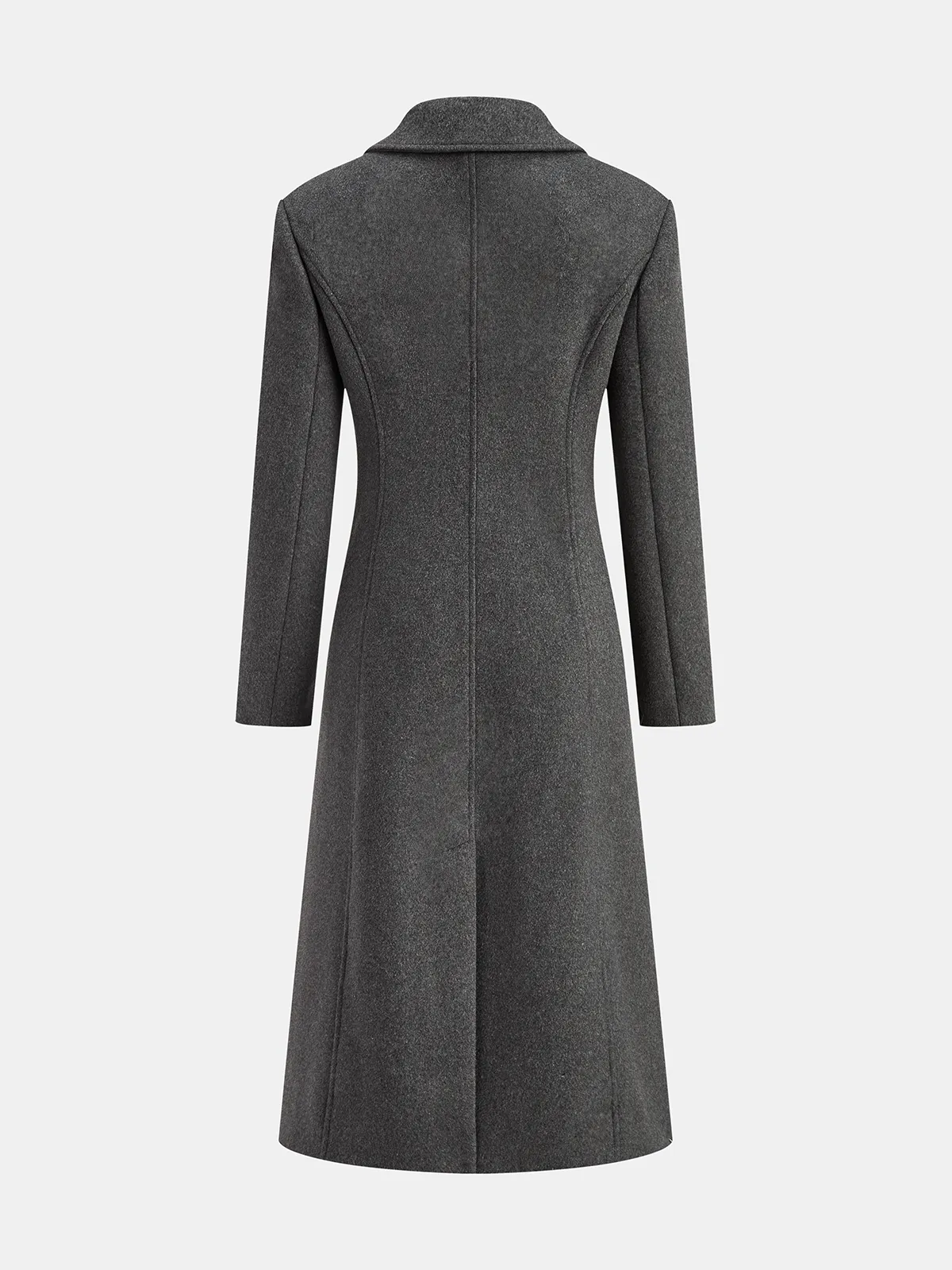 Tailored Wool Blend Longline Coat sold by COMMENSE product image thumbnail 2