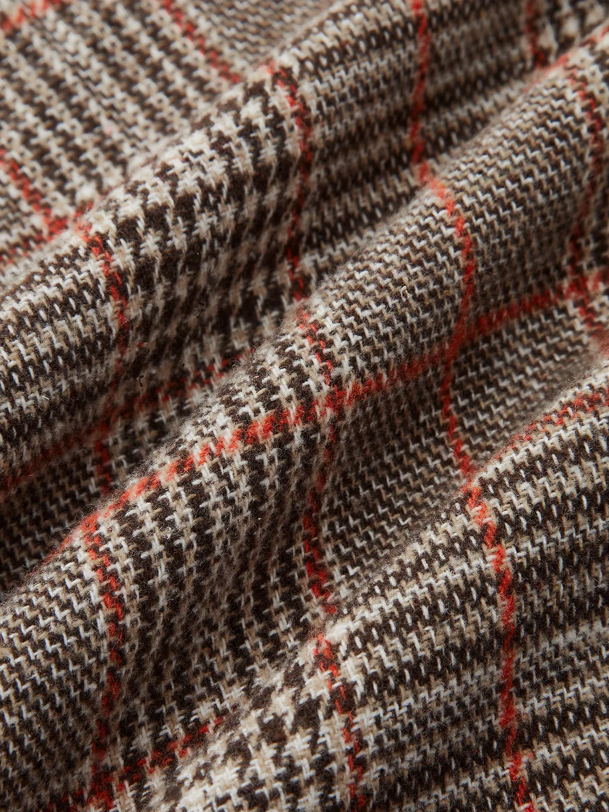 Belted Plaid Tweed Wide-Leg Pants sold by COMMENSE product image thumbnail 3