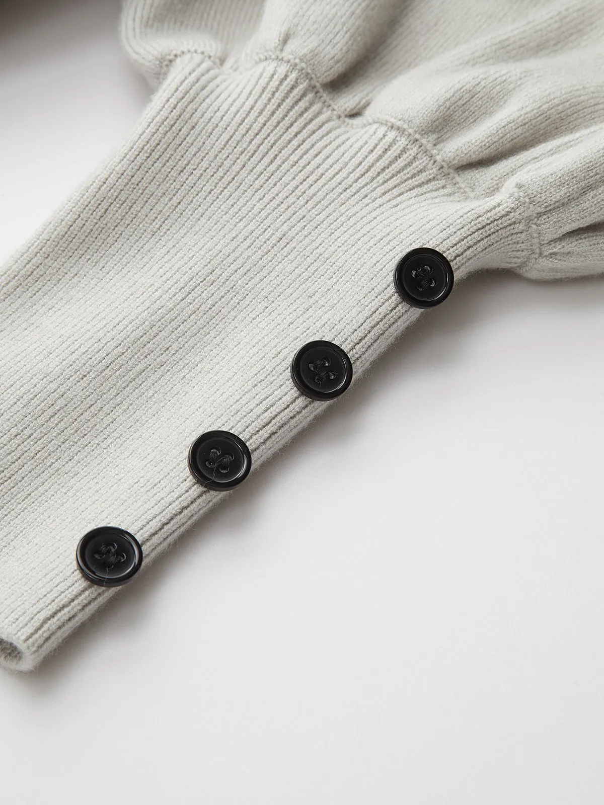 Belted Puff-Sleeve Top and Mermaid Skirt Set sold by COMMENSE product image thumbnail 5