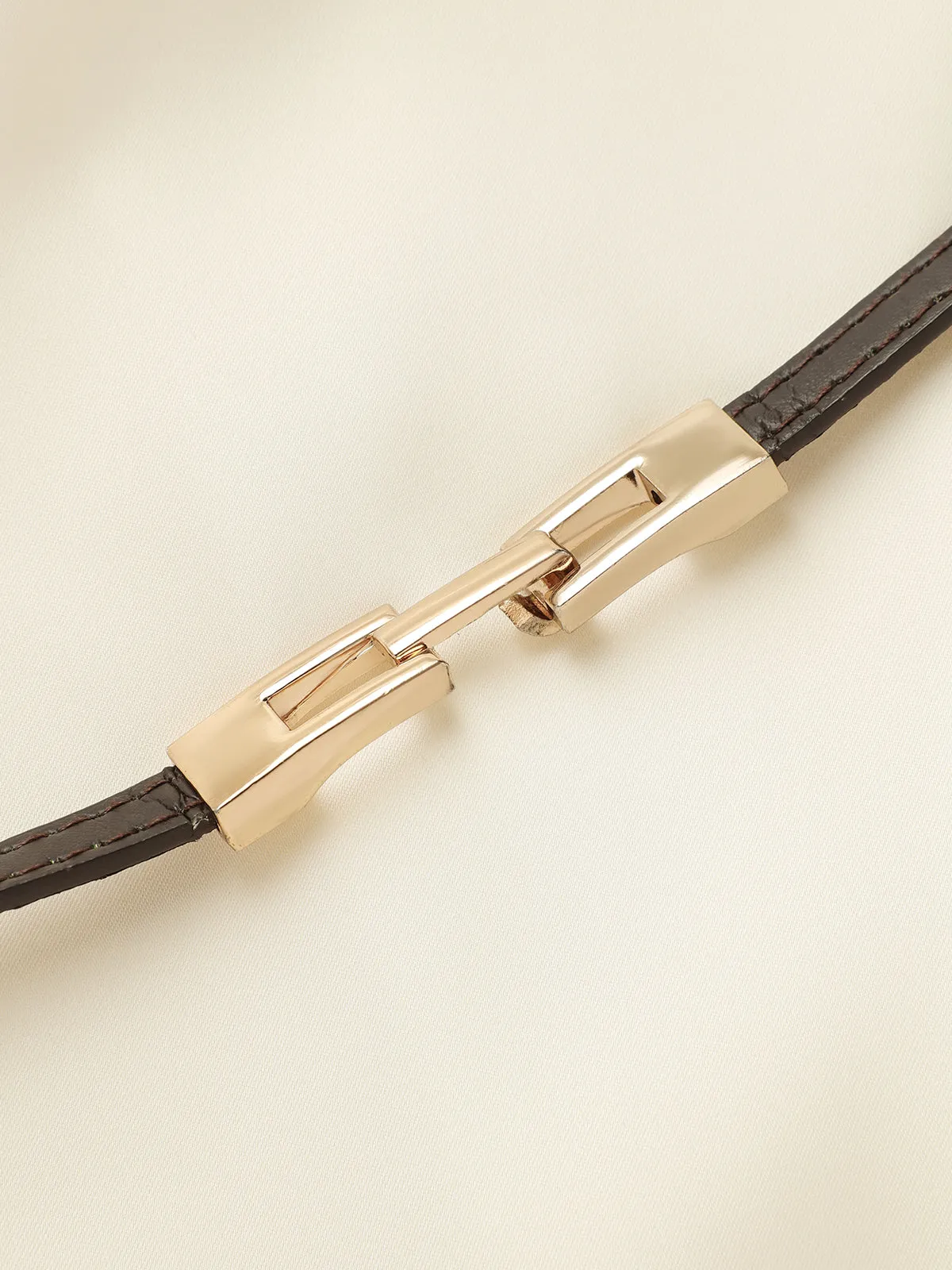 Belted Satin Straight Maxi Skirt sold by COMMENSE product image thumbnail 4