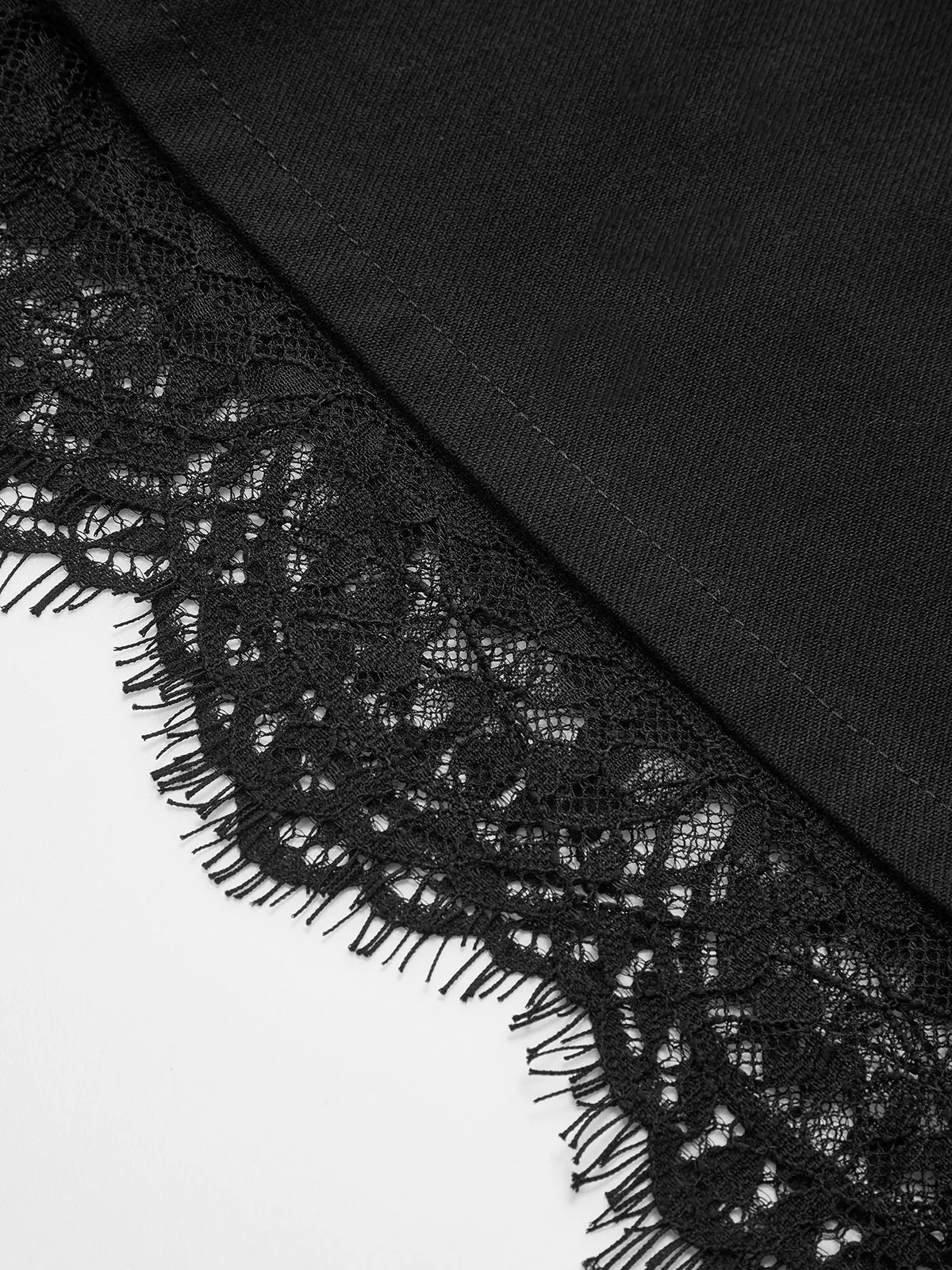 Lace Trim Pleated Shorts sold by COMMENSE product image thumbnail 3