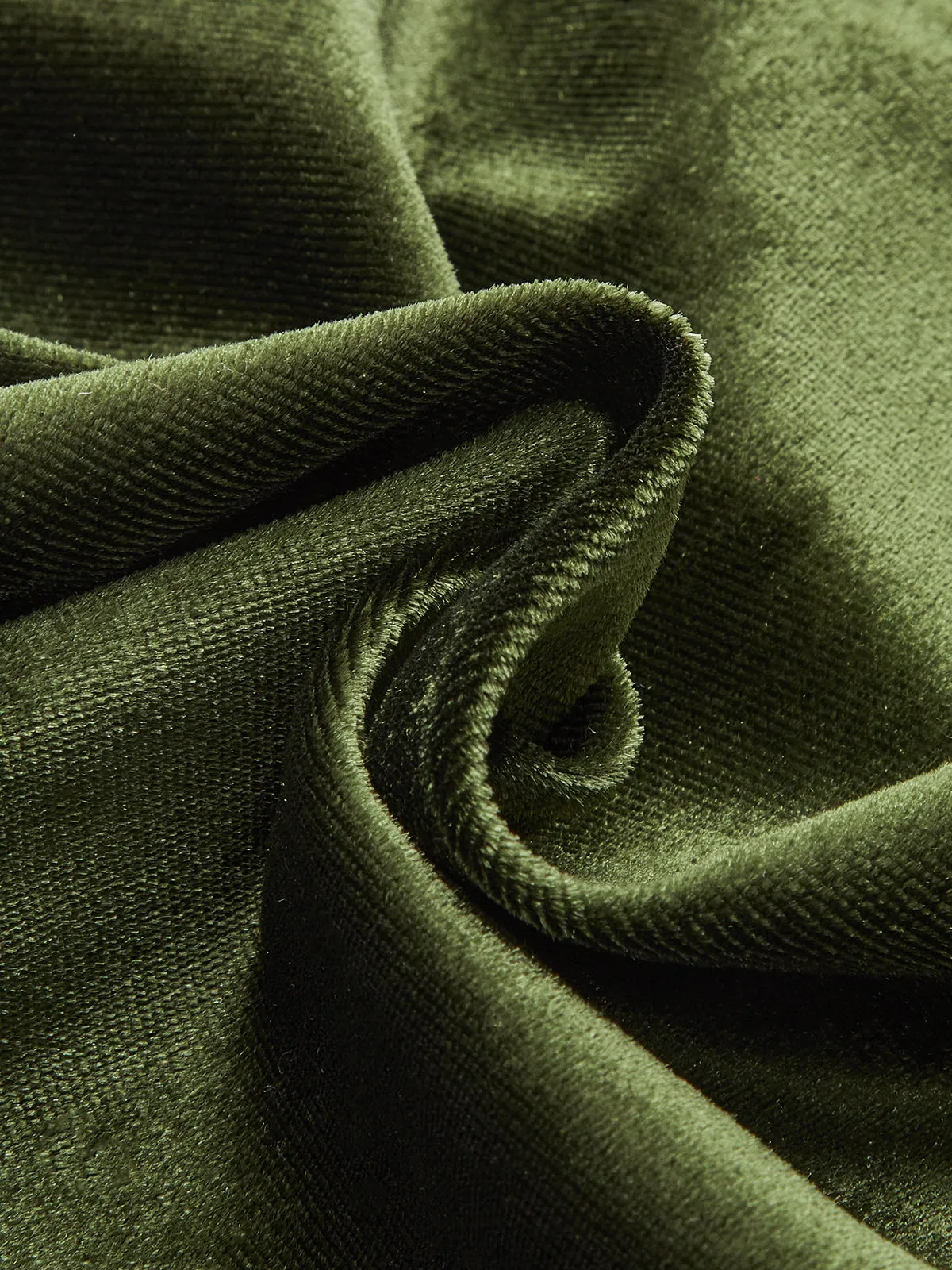 Velvet High Neck Cut-Out Ruched Blouse sold by COMMENSE product image thumbnail 3