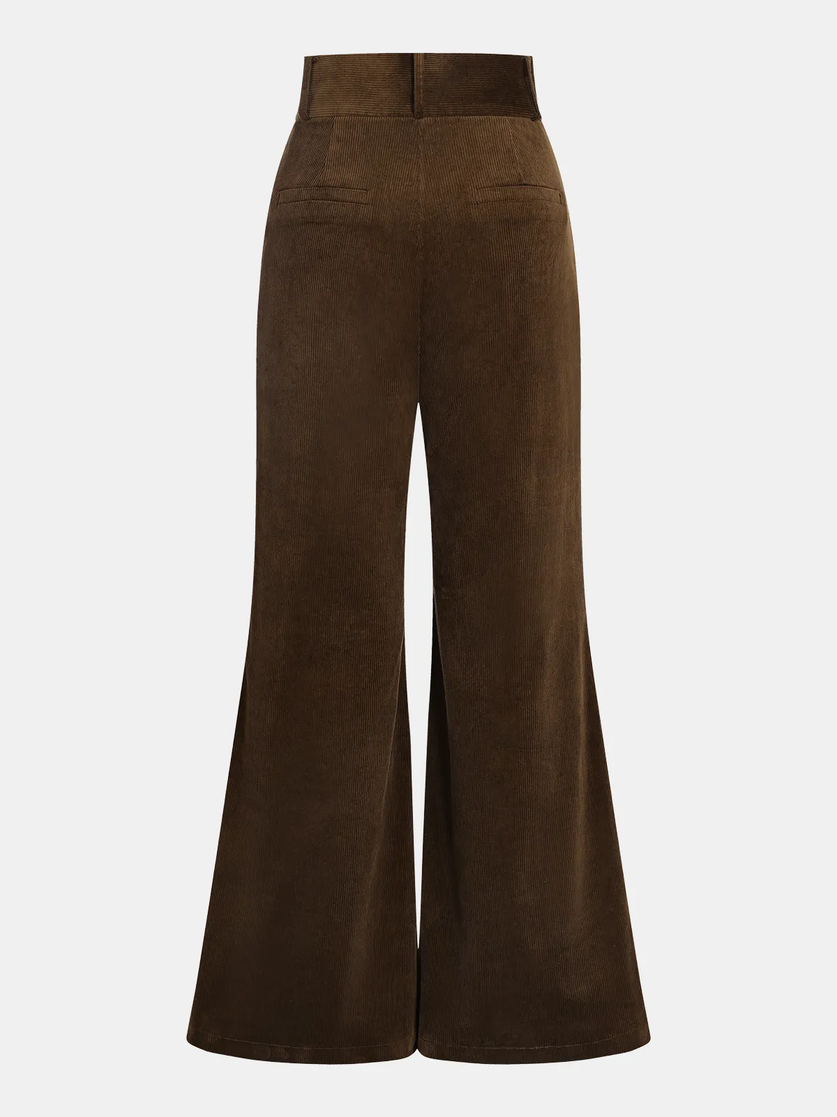 High-Waist Corduroy Flare Pants sold by COMMENSE product image thumbnail 2