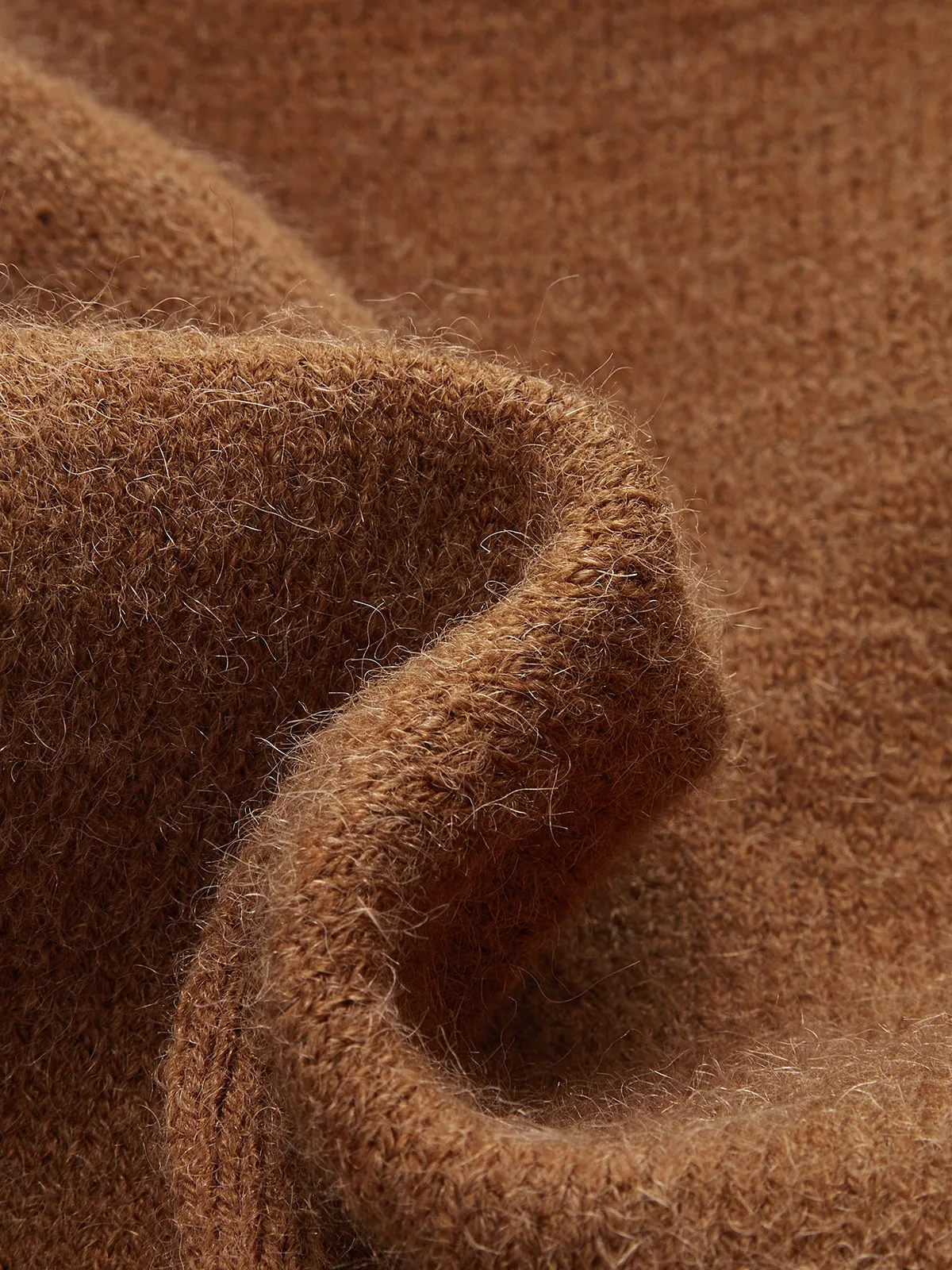 Cinched Waist Asymmetrical Turtleneck Sweater sold by COMMENSE product image thumbnail 3