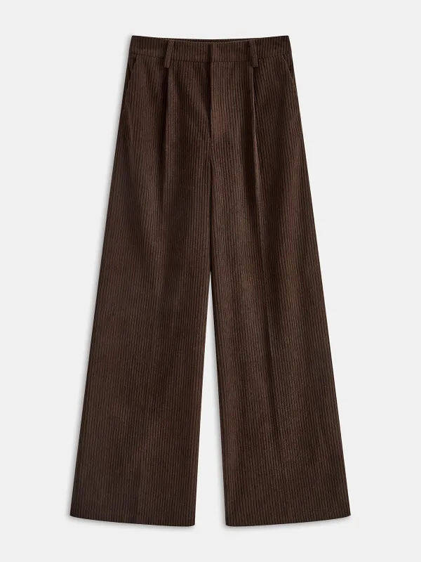 Corduroy Wide-Leg Pants made by COMMENSE