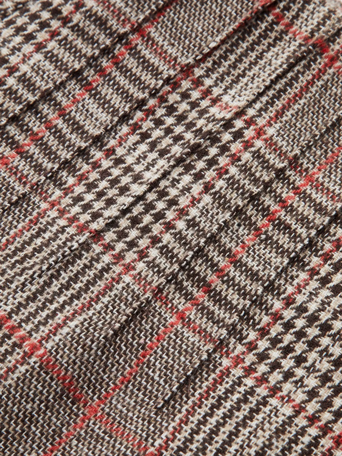 High-Waist Plaid Tweed Shorts sold by COMMENSE product image thumbnail 3