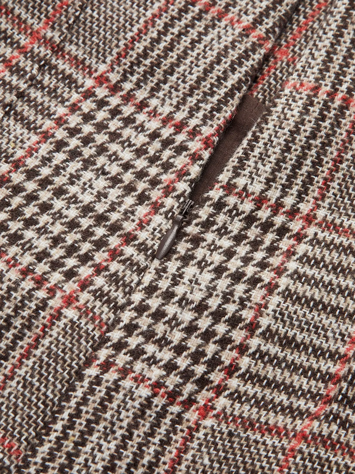 High-Waist Plaid Tweed Shorts sold by COMMENSE product image thumbnail 4