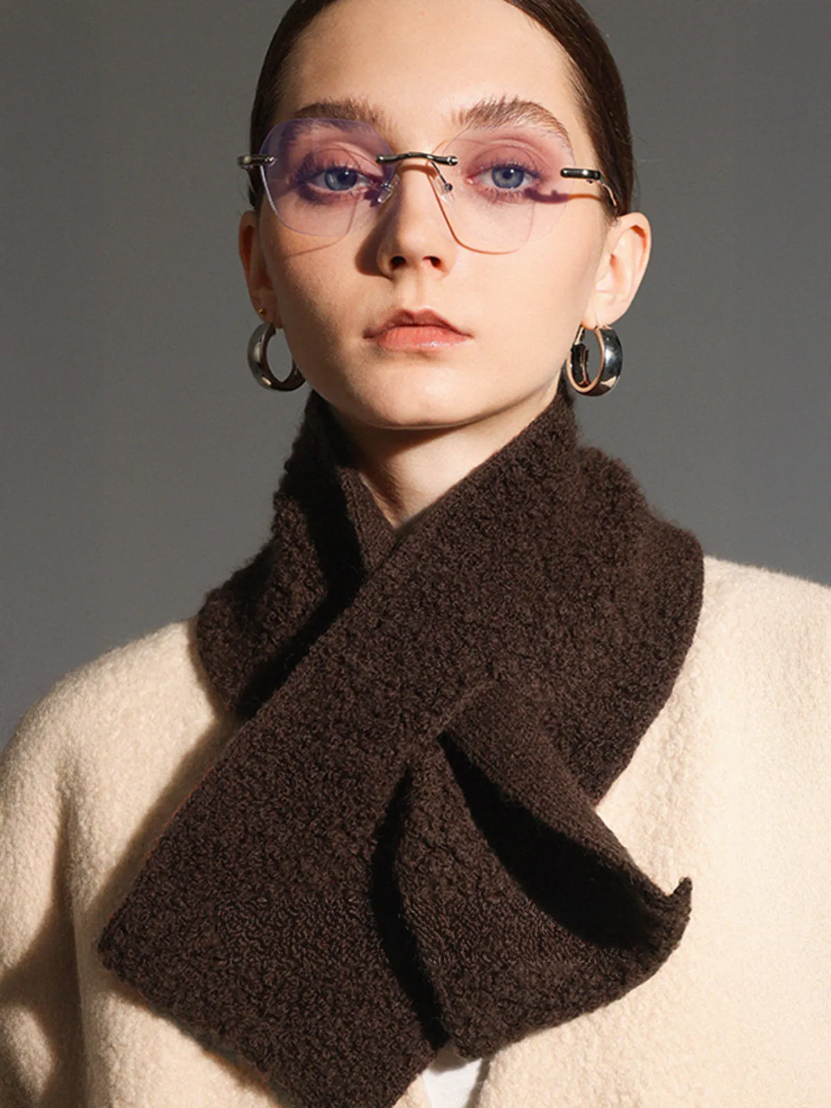 Thick Soft Wool Scarf sold by COMMENSE product image thumbnail 3