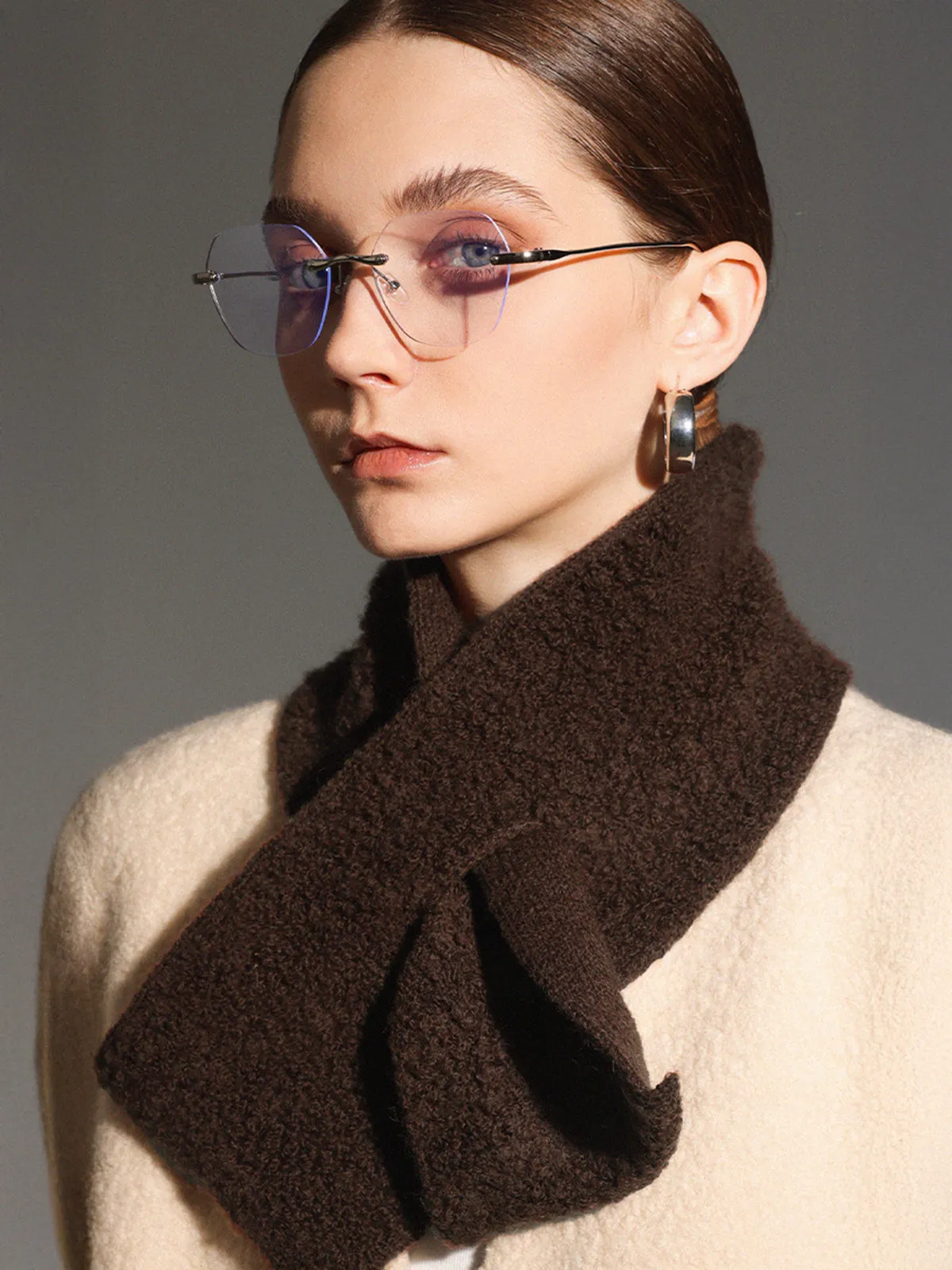 Thick Soft Wool Scarf sold by COMMENSE product image thumbnail 2