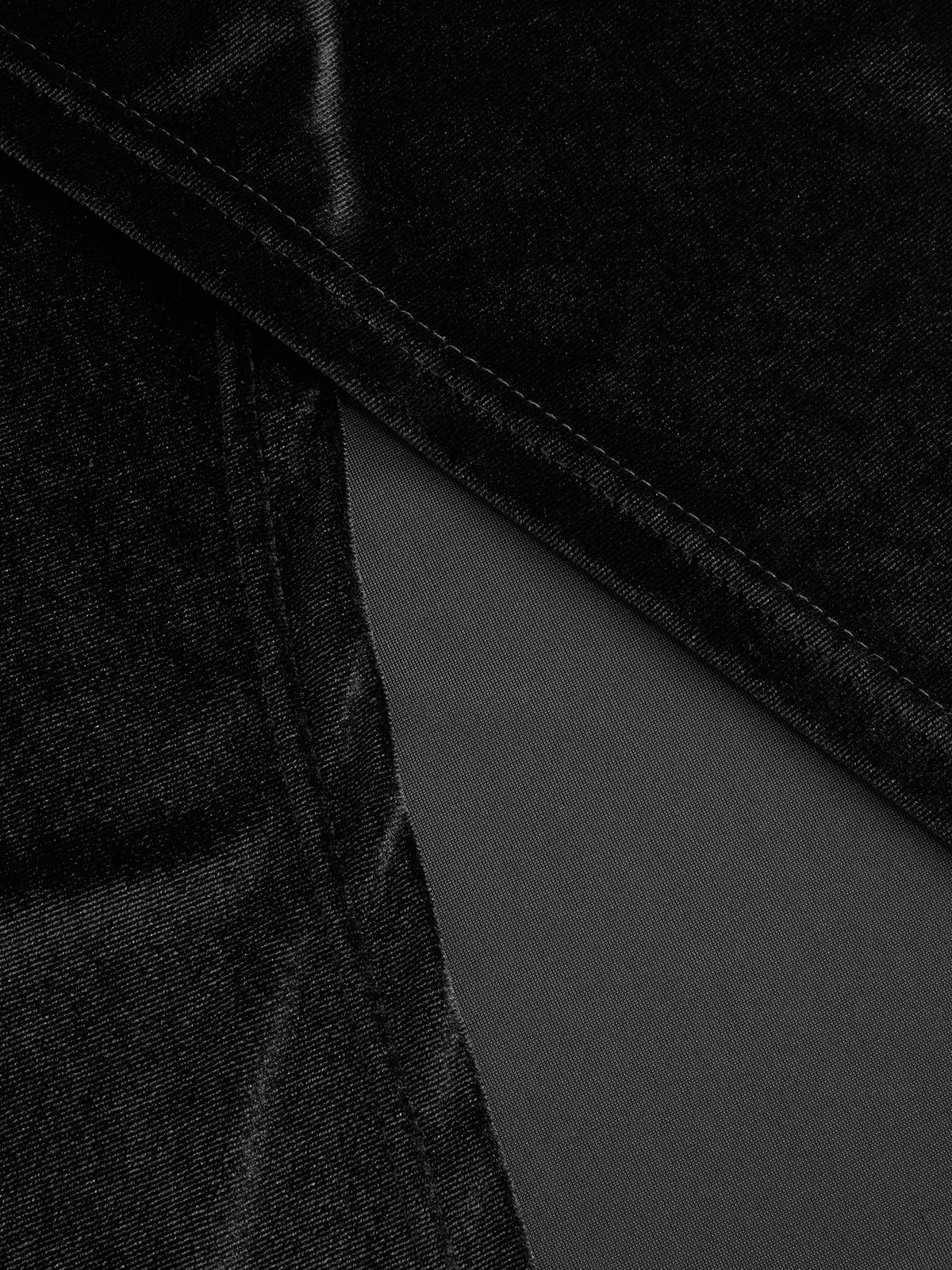 One-Shoulder Ruched Velvet Dress sold by COMMENSE product image thumbnail 3