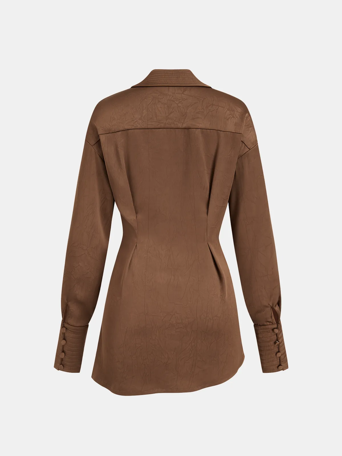 Multi-Way Textured Button-Front Shirt sold by COMMENSE product image thumbnail 2