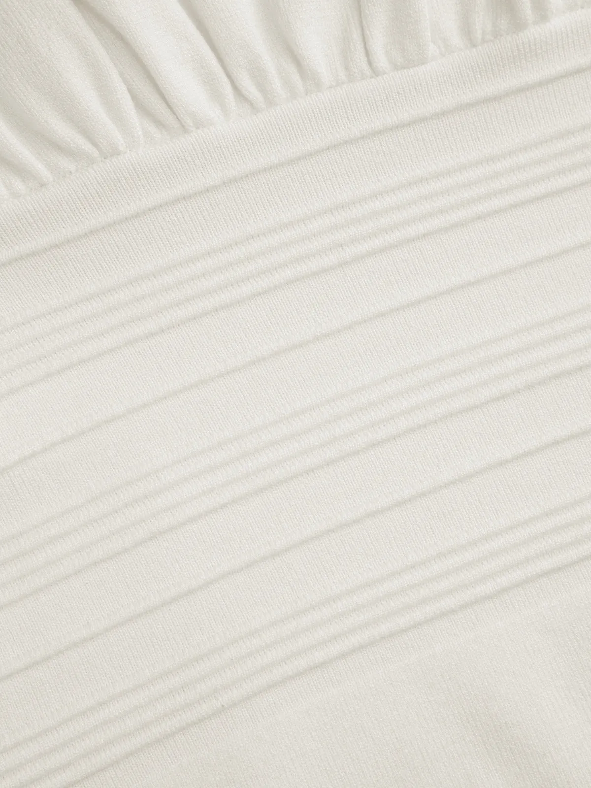 Waist-Defined Balloon-Sleeve Knit Midi Dress sold by COMMENSE product image thumbnail 4