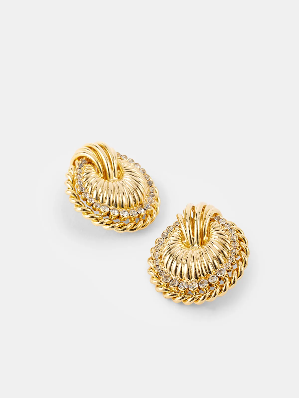 Spiral Rope Crystal Earrings sold by COMMENSE product image thumbnail 3