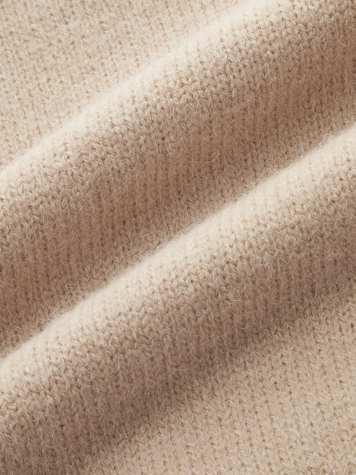 Mock Neck Contrast Trim Knit Sweater sold by COMMENSE product image thumbnail 4