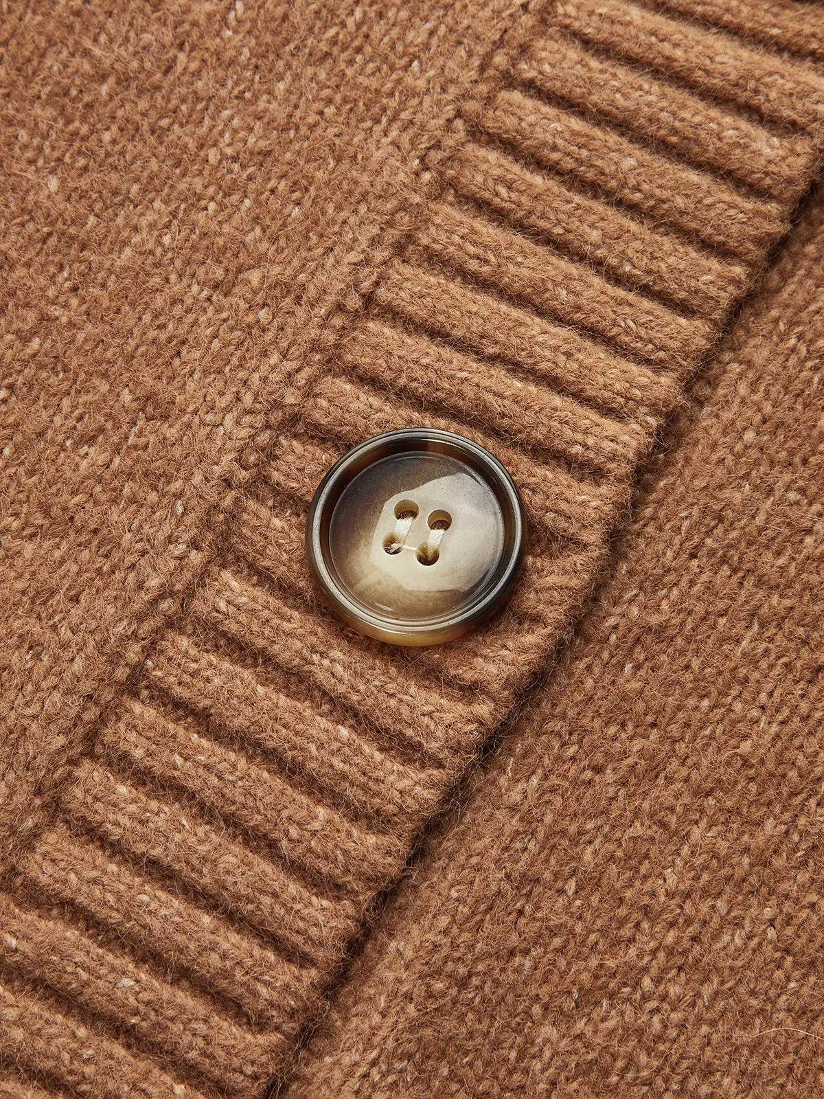 Horse-Pattern V-Neck Knit Cardigan sold by COMMENSE product image thumbnail 3