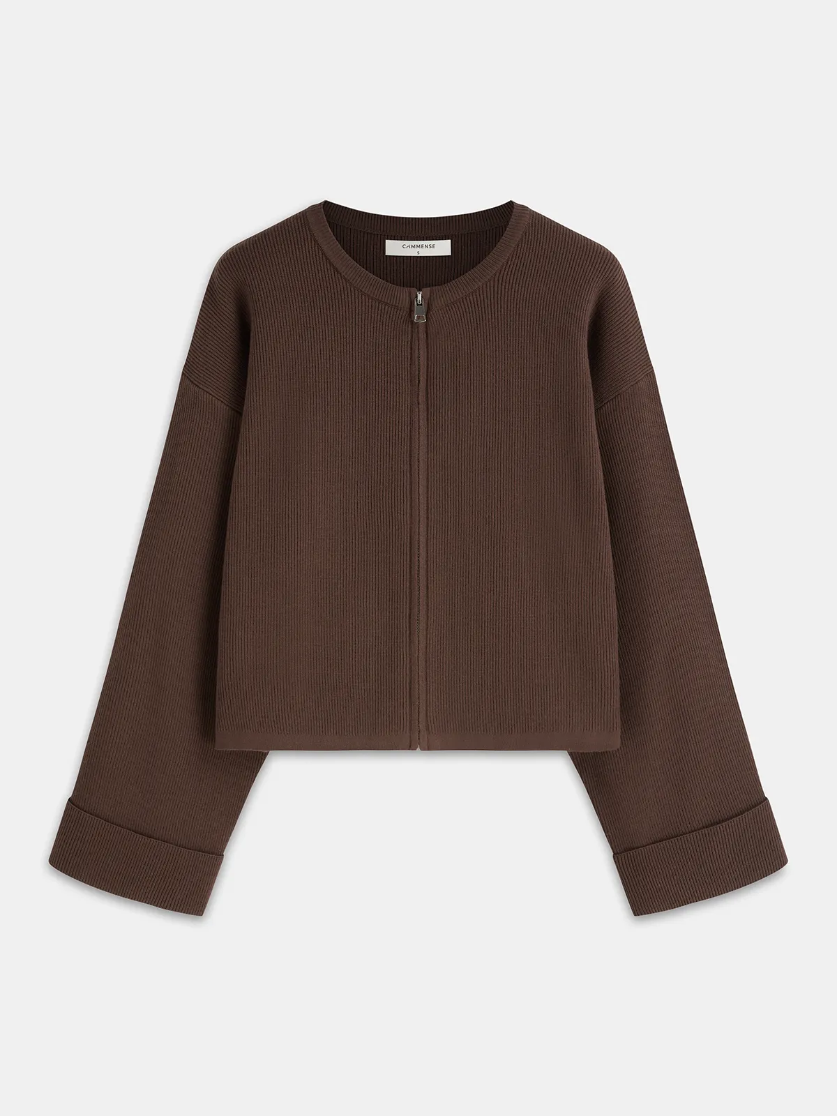 Waffle-Knit Zip-Front Pants Set sold by COMMENSE product image thumbnail 2