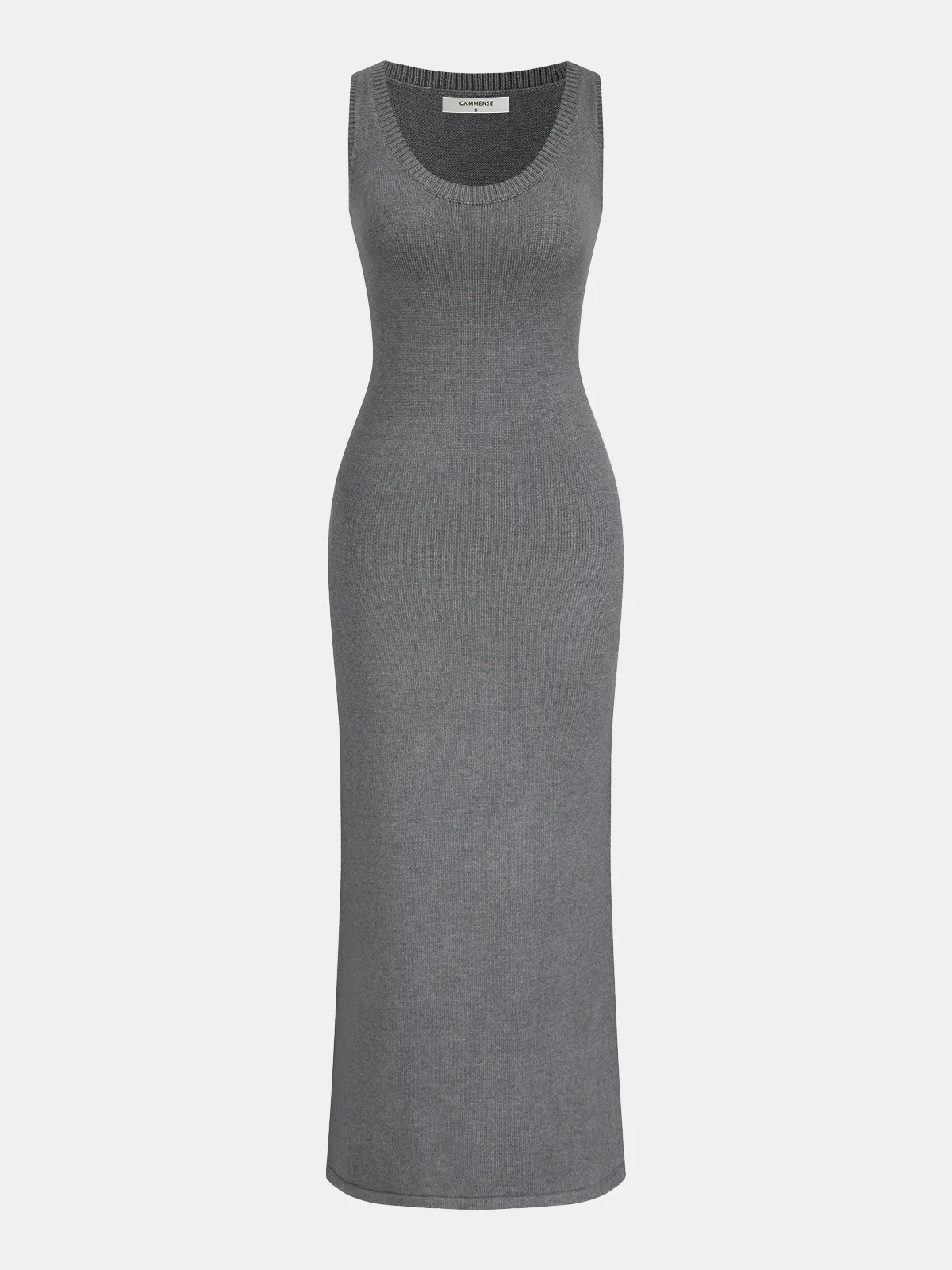 Layered Knit Maxi Dress Set with Balloon Sleeves sold by COMMENSE product image thumbnail 3