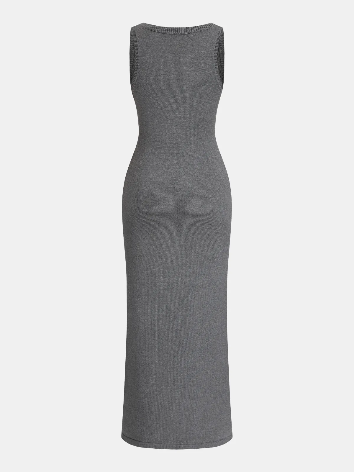Layered Knit Maxi Dress Set with Balloon Sleeves sold by COMMENSE product image thumbnail 4