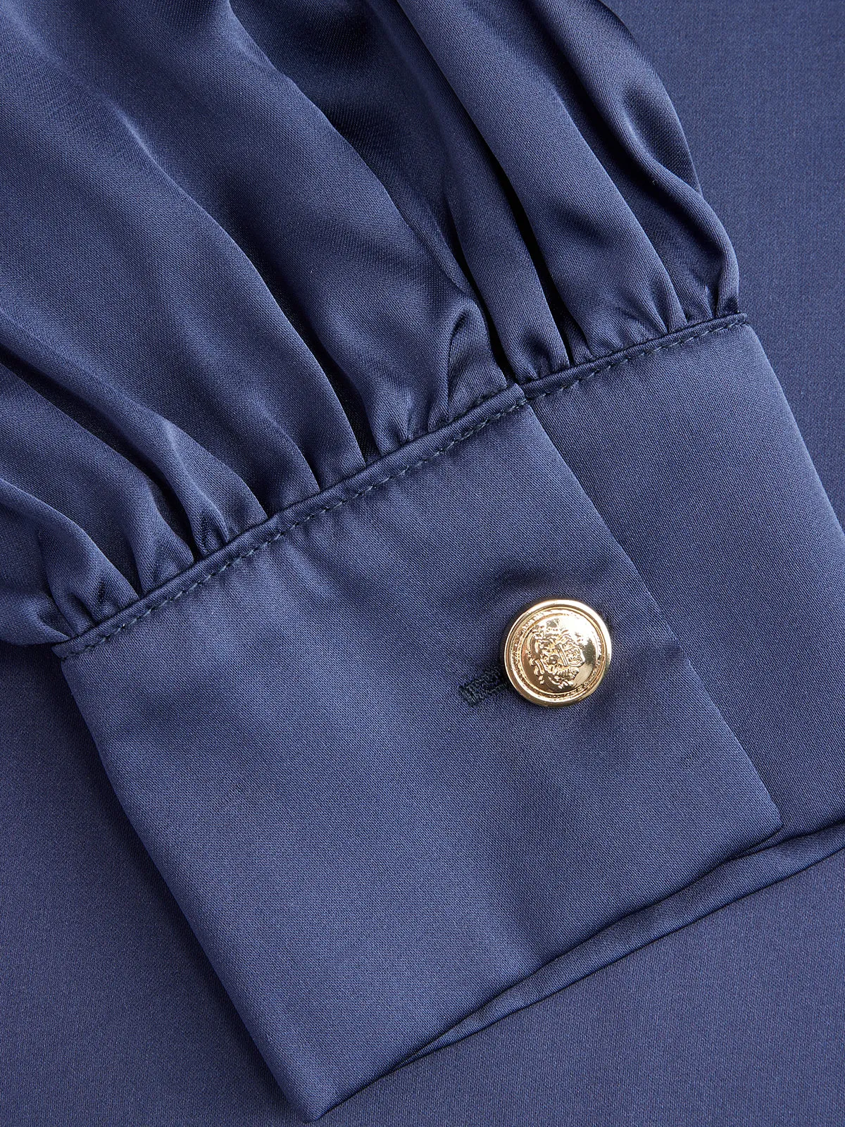 Satin Wrap Blouse with Tie-Waist sold by COMMENSE product image thumbnail 4