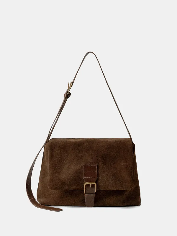 Suede Effect Shoulder Bag sold by COMMENSE
