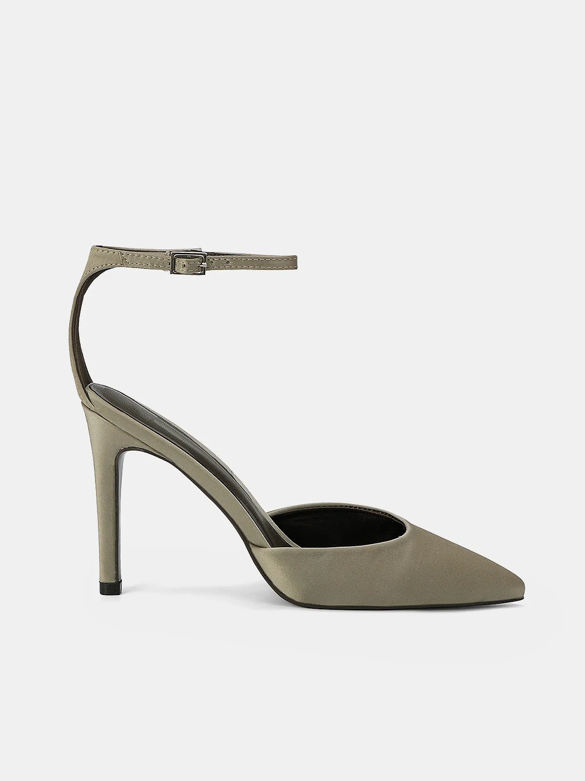 Ankle-Strap Satin Pointed-Toe Pumps sold by COMMENSE product image thumbnail 2