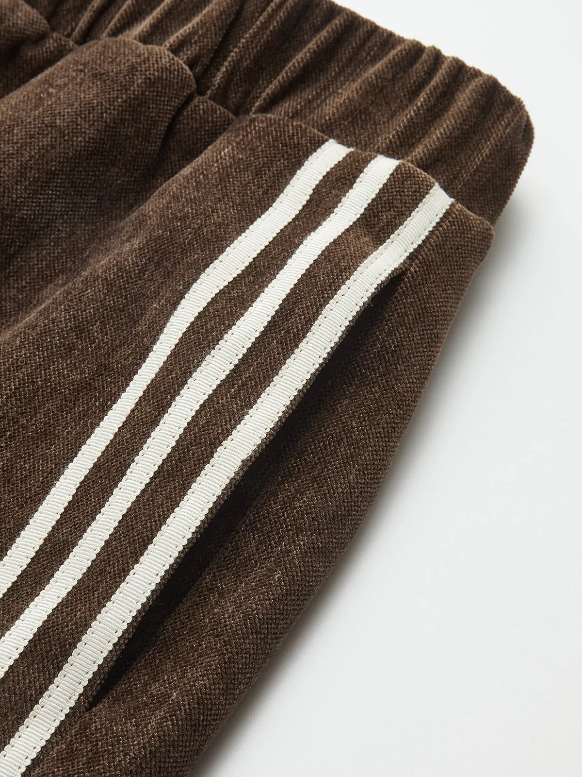 Side-Stripe Corduroy Wide-Leg Pants sold by COMMENSE product image thumbnail 5