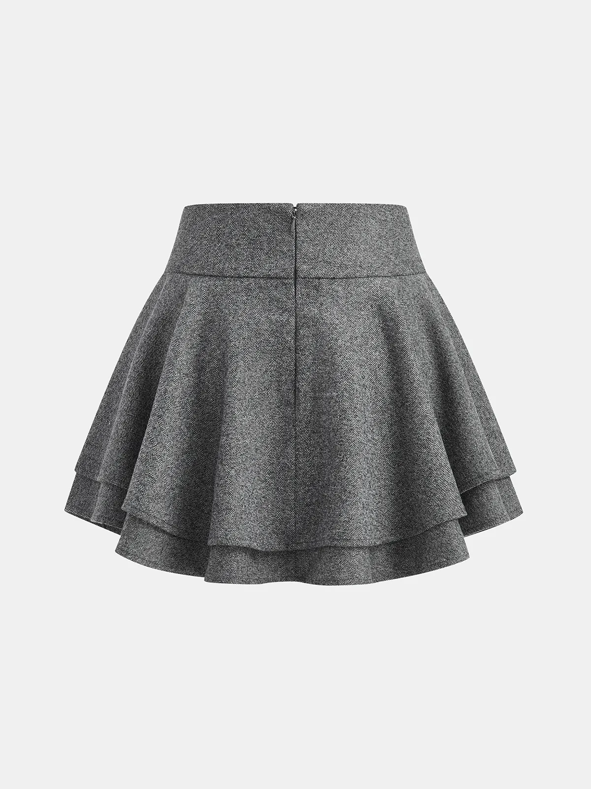 A-Line Tiered Mini Skirt sold by COMMENSE product image thumbnail 2