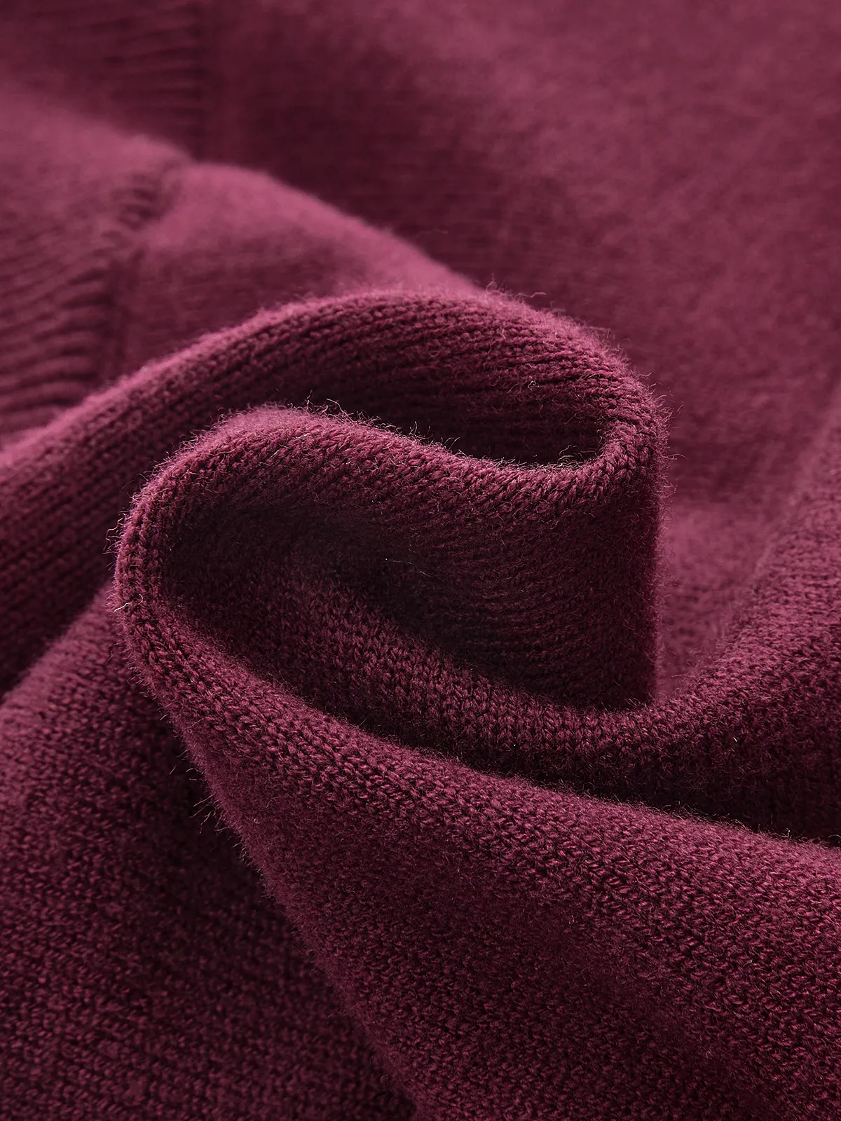 Asymmetric Turtleneck Knit Top with Safety Pin sold by COMMENSE product image thumbnail 4