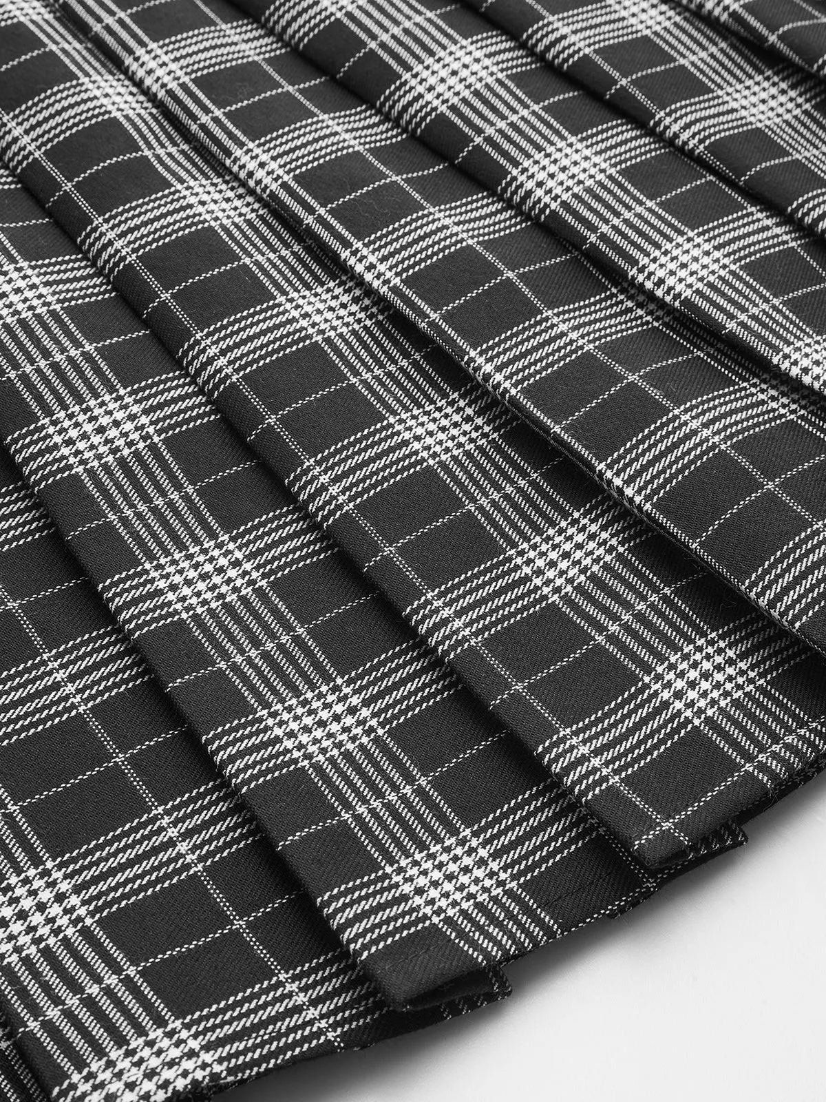 Plaid Pleated Mini Skirt sold by COMMENSE product image thumbnail 3