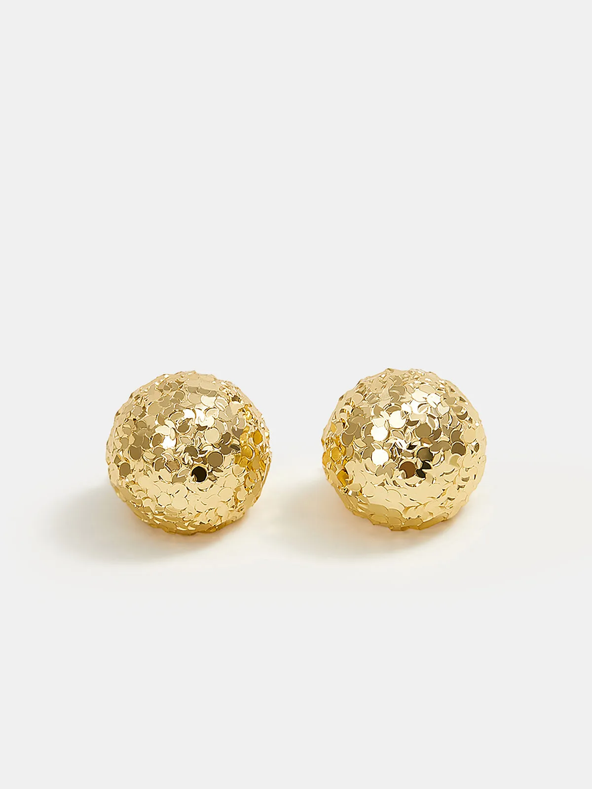 Textured Gold-Tone Hoop Earrings sold by COMMENSE product image thumbnail 3