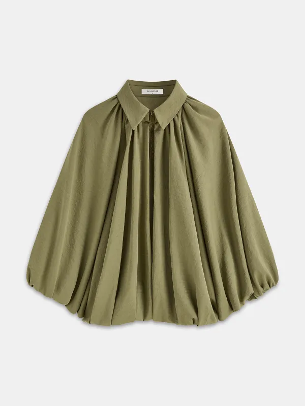 Puffed Bubble Hem Jacket sold by COMMENSE