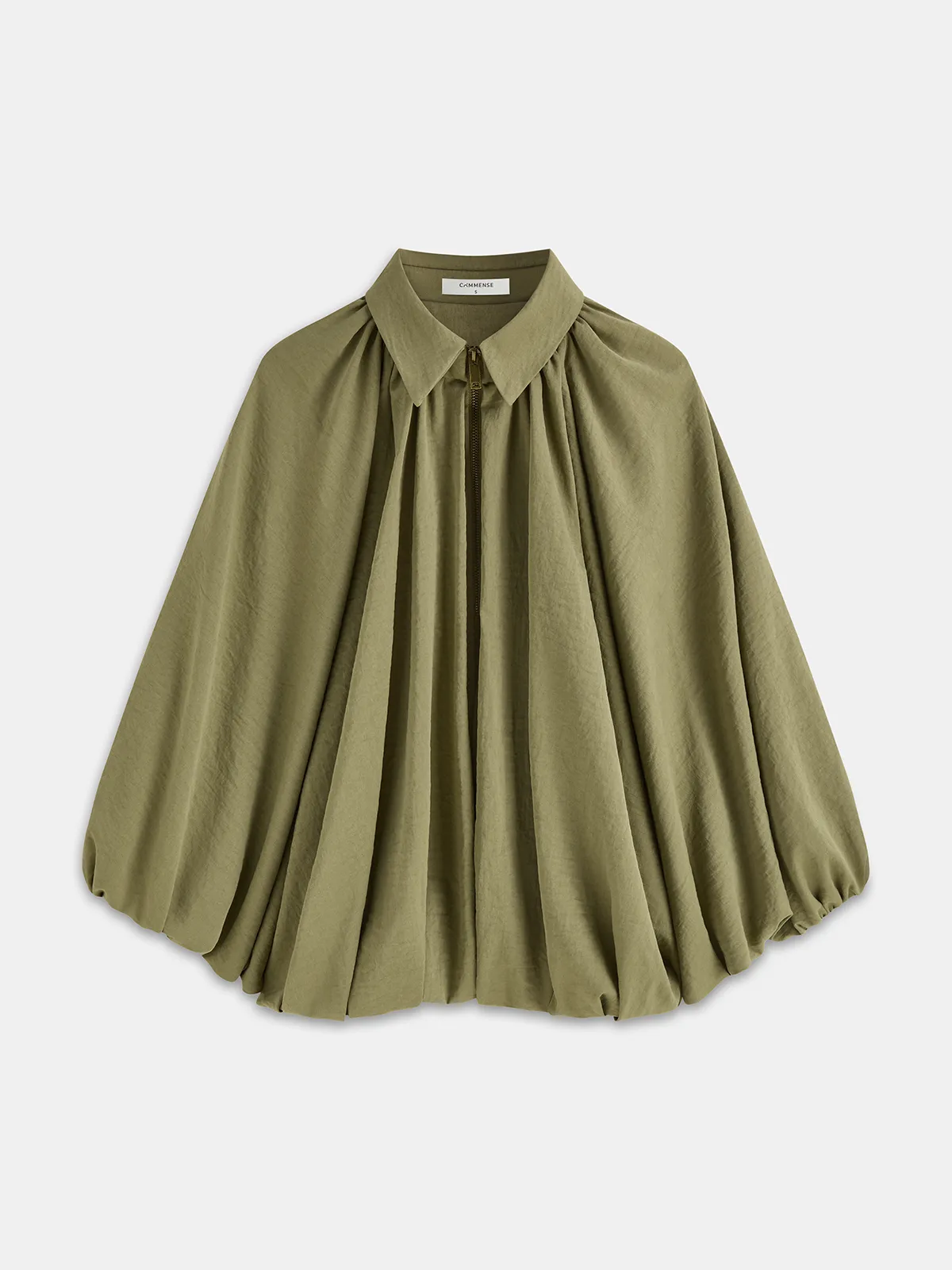 Puffed Bubble Hem Jacket sold by COMMENSE