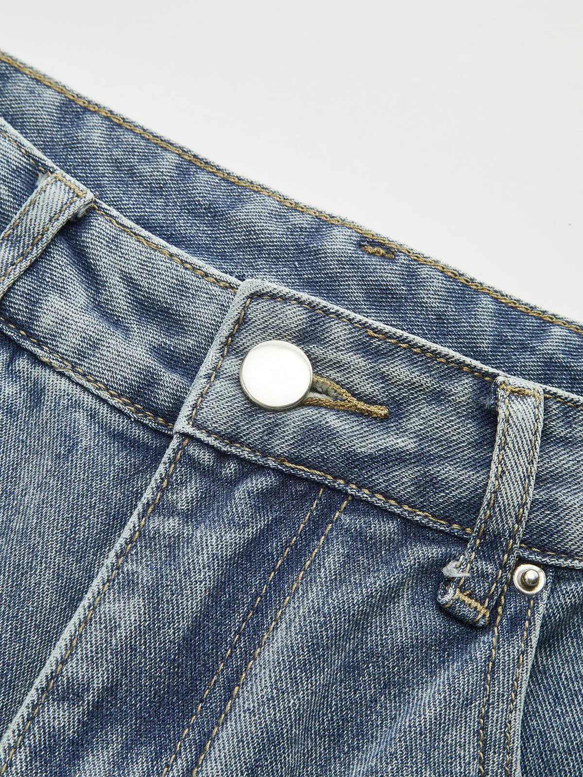 High-Waisted Wide-Leg Denim Jeans sold by COMMENSE product image thumbnail 4