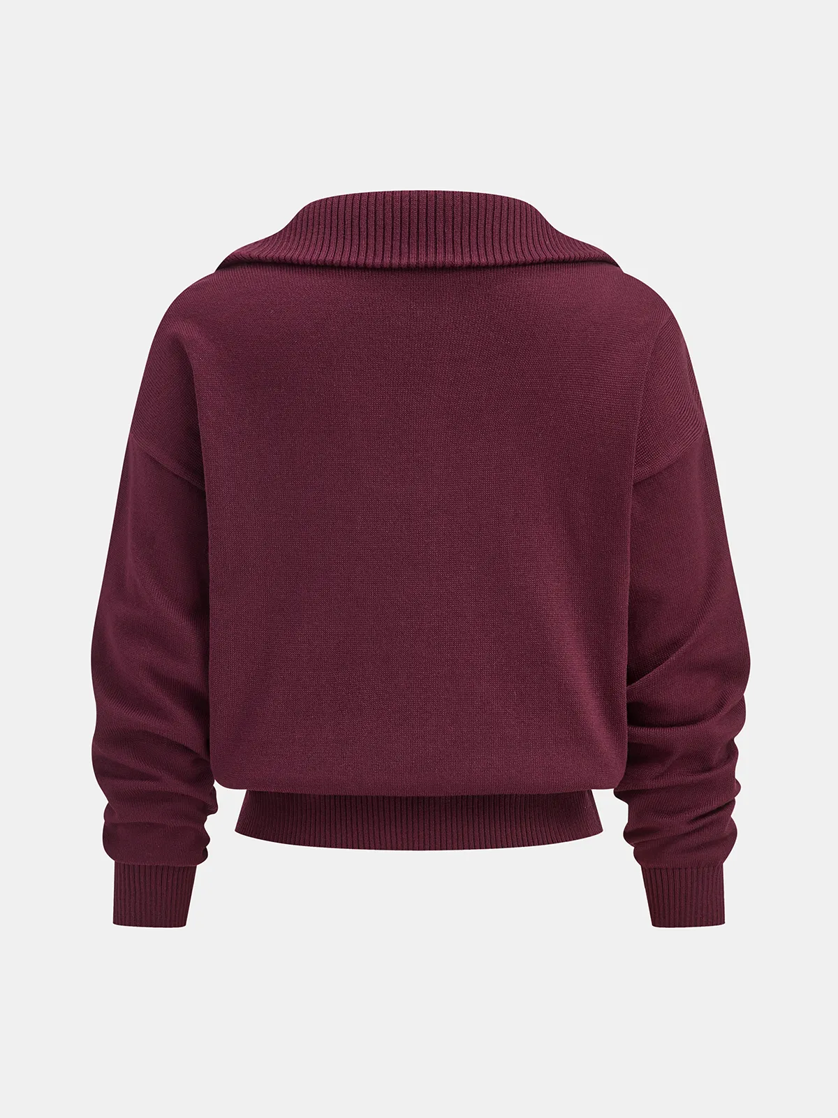 Half-Zip Knit Top & Pleated Skirt Set sold by COMMENSE product image thumbnail 3