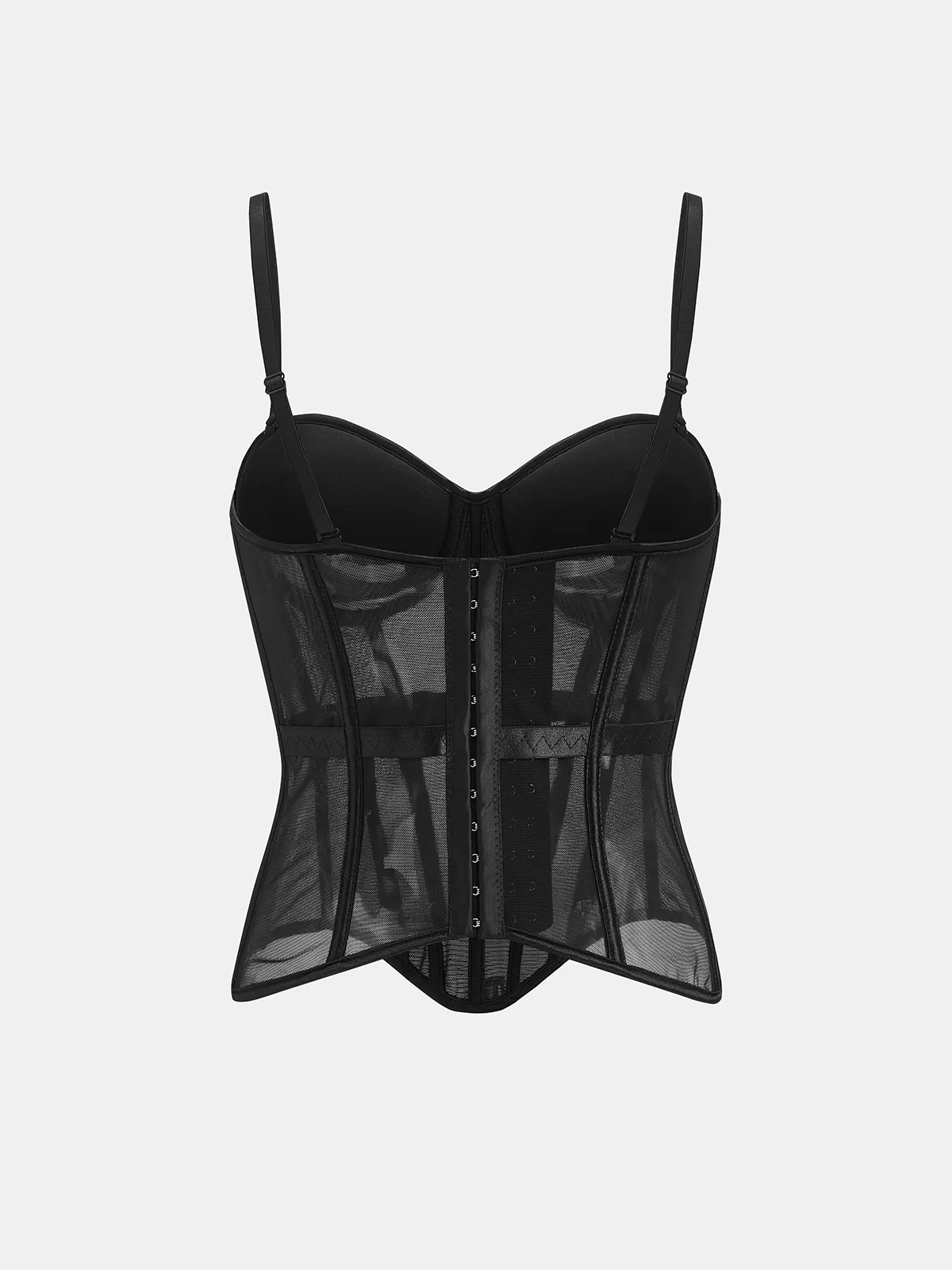 Sheer Mesh Boned Corset sold by COMMENSE product image thumbnail 2