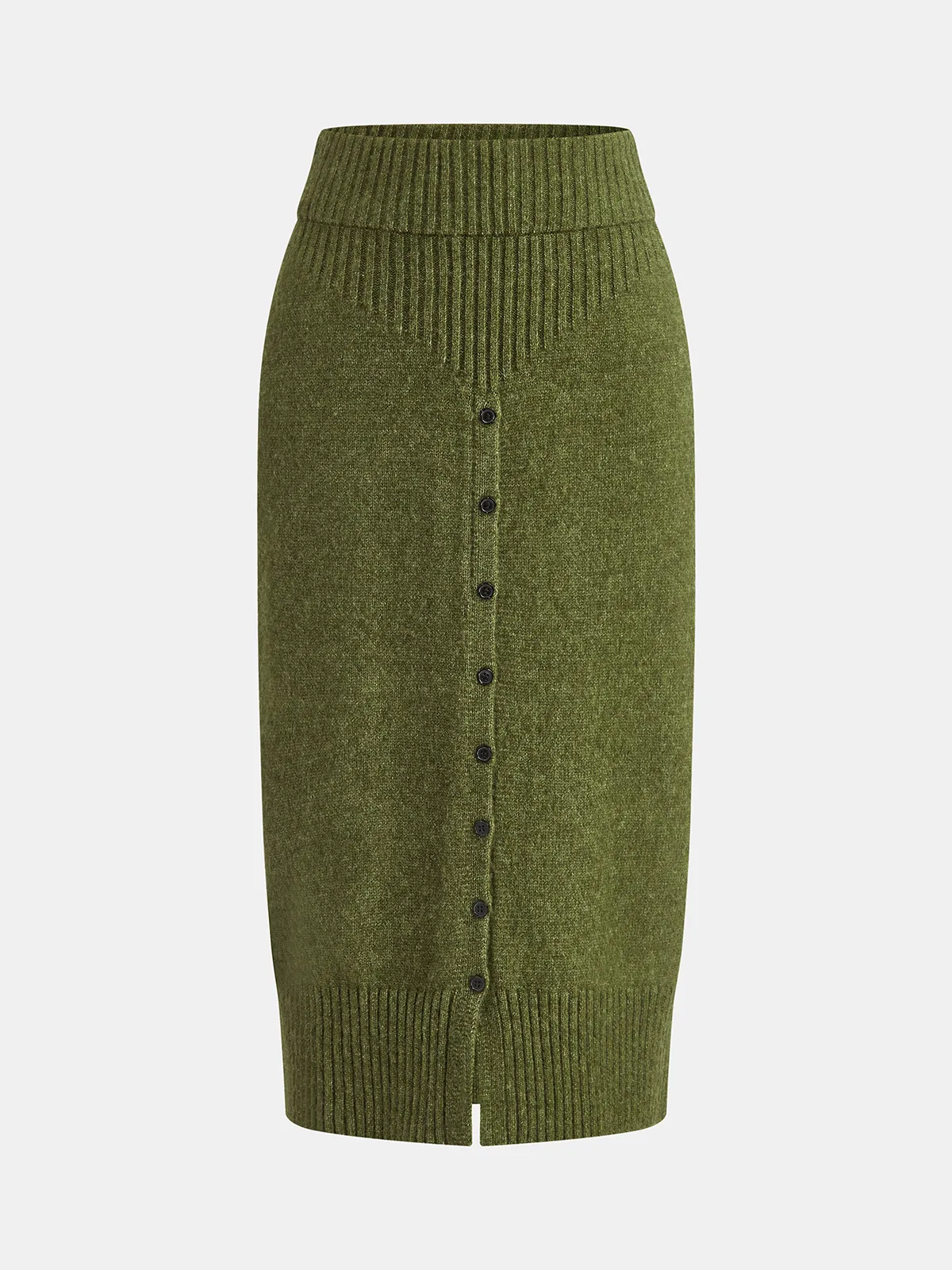 Turtleneck Knit Cardigan & Pencil Skirt Set sold by COMMENSE product image thumbnail 4