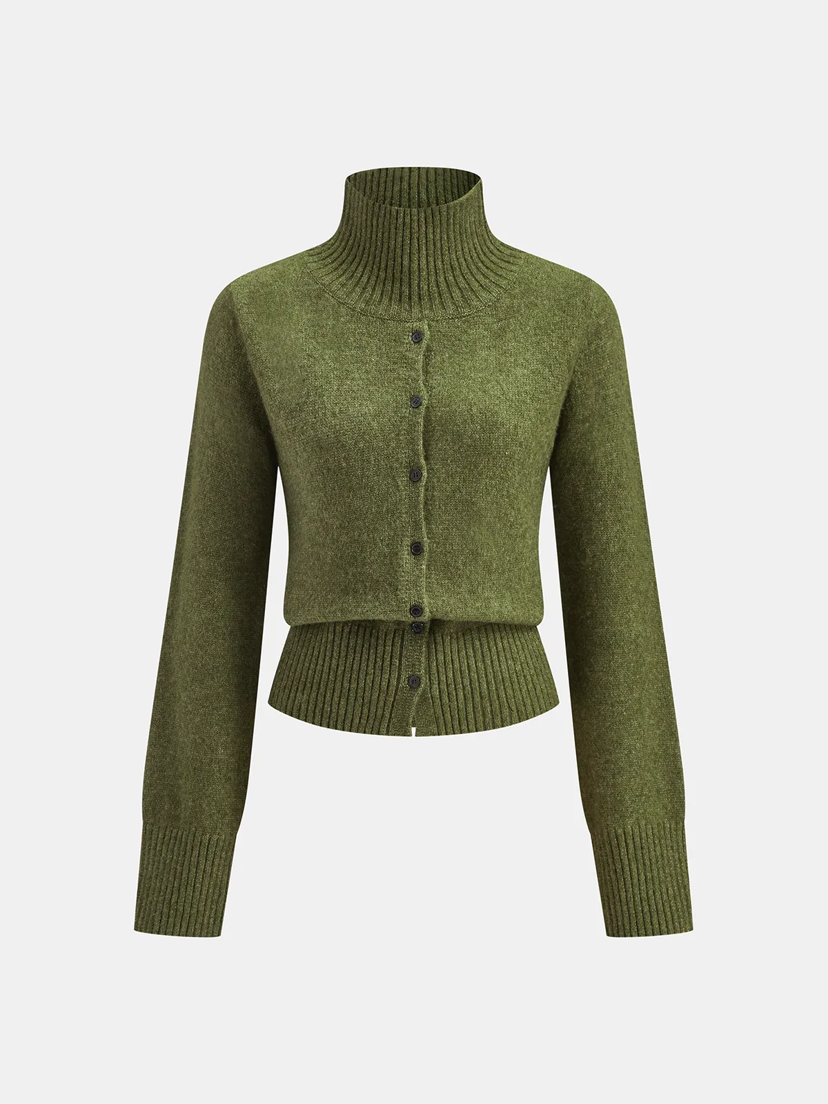 Turtleneck Knit Cardigan & Pencil Skirt Set sold by COMMENSE product image thumbnail 2