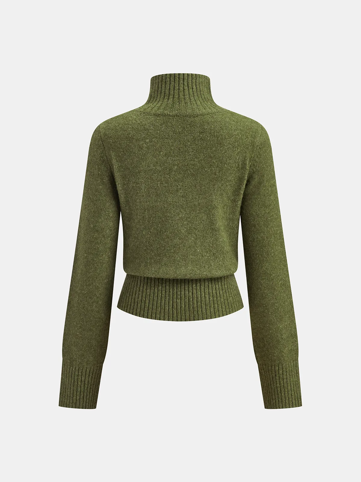 Turtleneck Knit Cardigan & Pencil Skirt Set sold by COMMENSE product image thumbnail 3