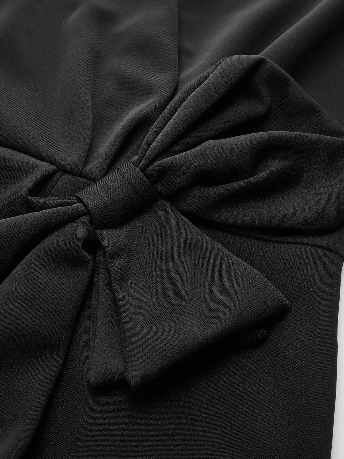 Bow-Accented Sleeveless Sheath Dress sold by COMMENSE product image thumbnail 4