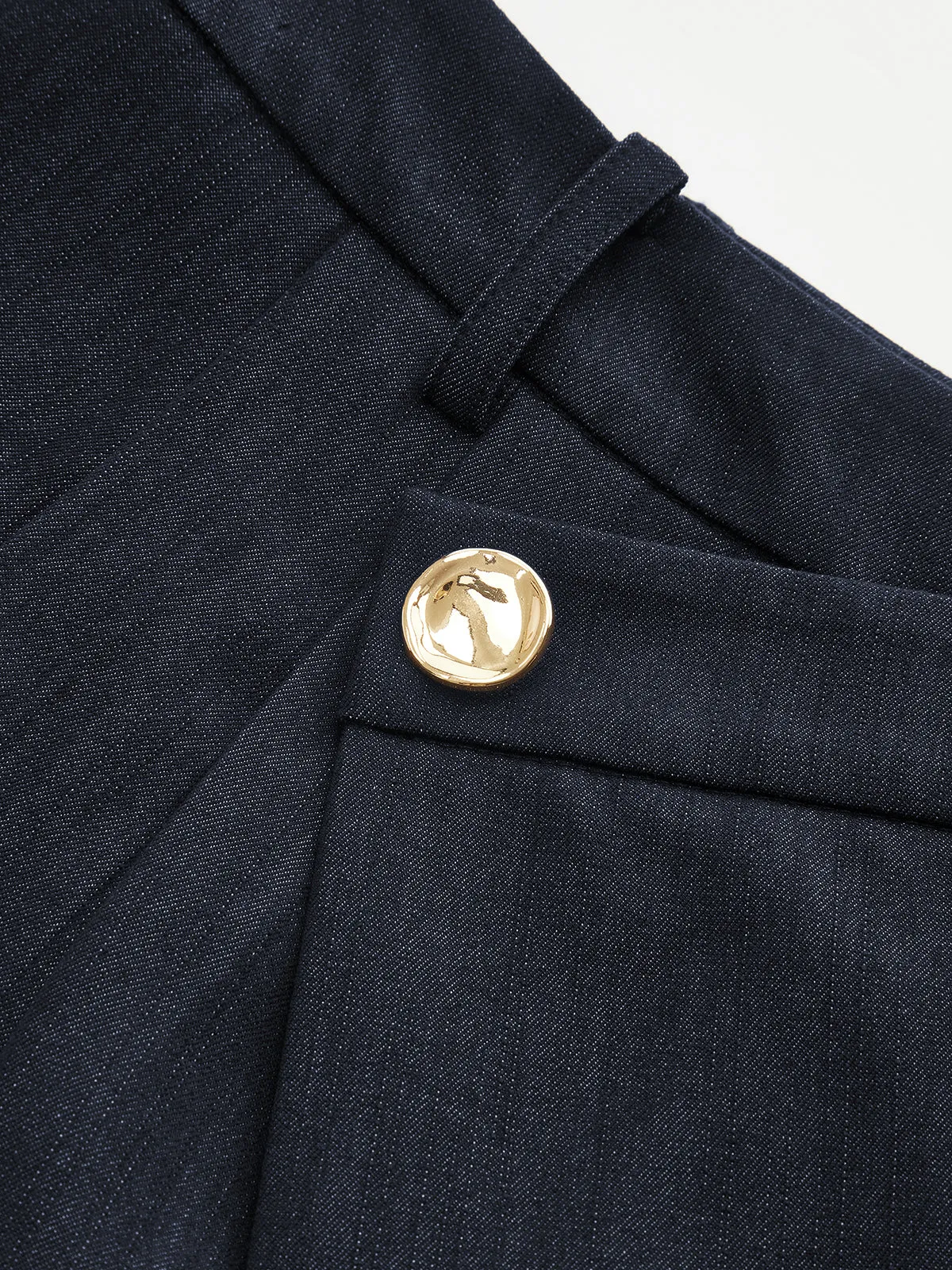 Asymmetric Buckle-Accented Wide-Leg Pants sold by COMMENSE product image thumbnail 4