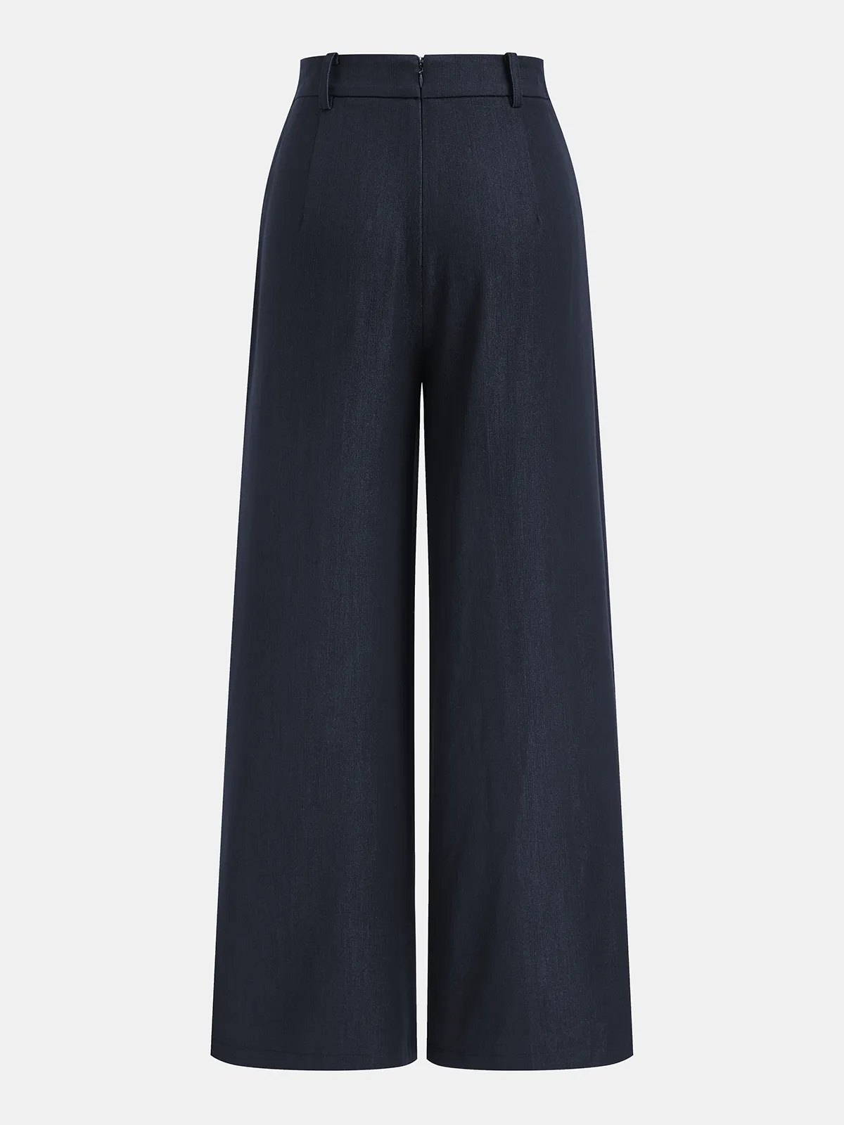 Asymmetric Buckle-Accented Wide-Leg Pants sold by COMMENSE product image thumbnail 2