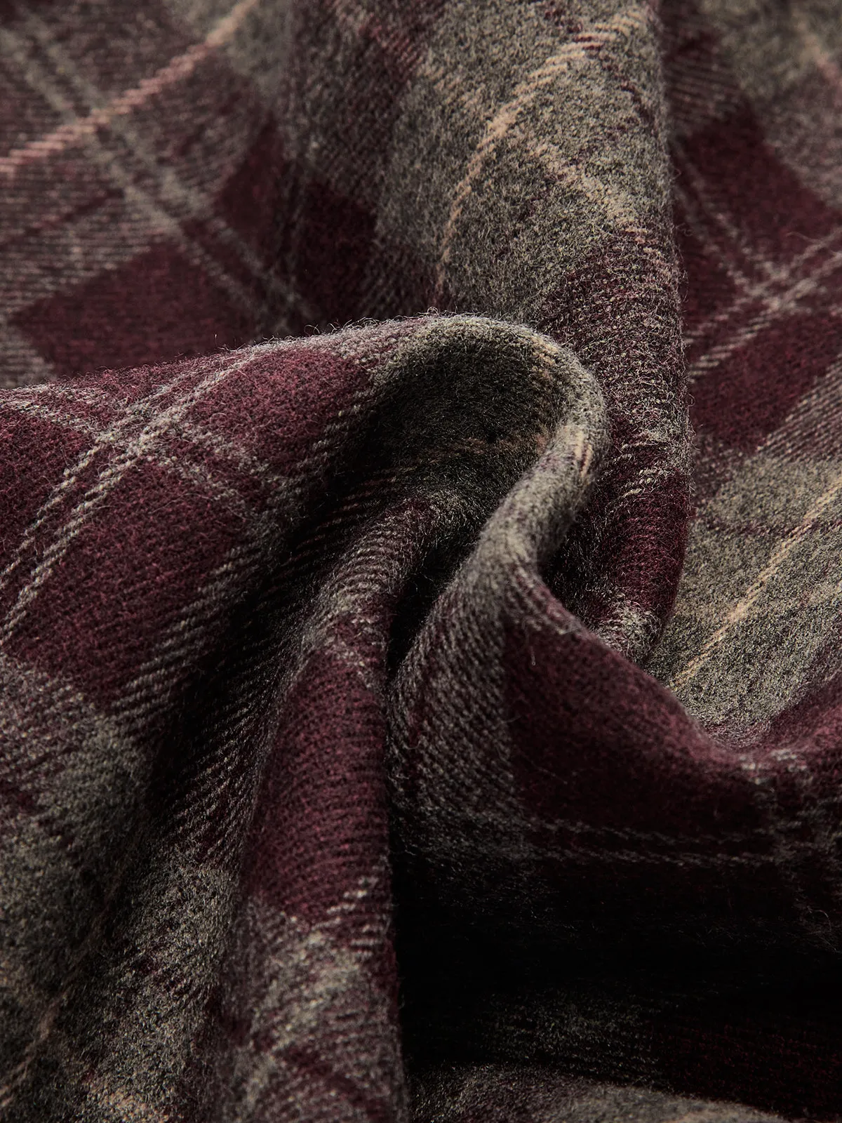 High-Waisted Plaid Wide-Leg Pants sold by COMMENSE product image thumbnail 3