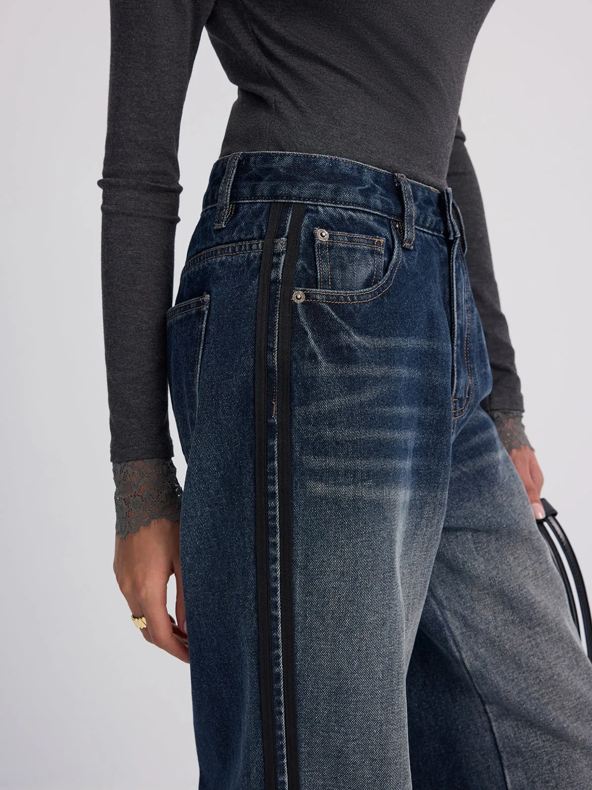 Wide-Leg Jeans in Faded Denim sold by COMMENSE product image thumbnail 3