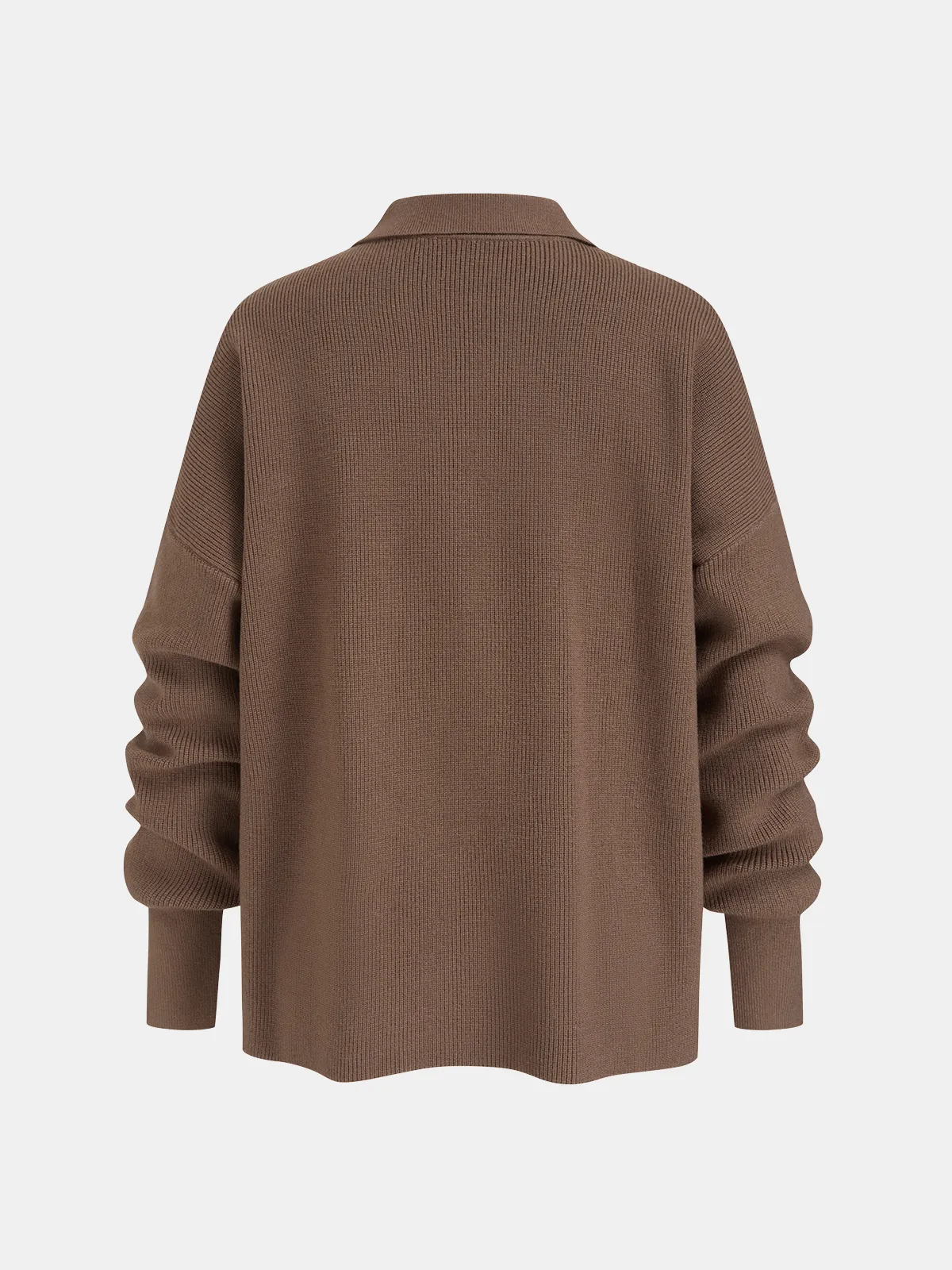 Polo-Neck Knit Top & Tie-Waist Midi Skirt Set sold by COMMENSE product image thumbnail 3